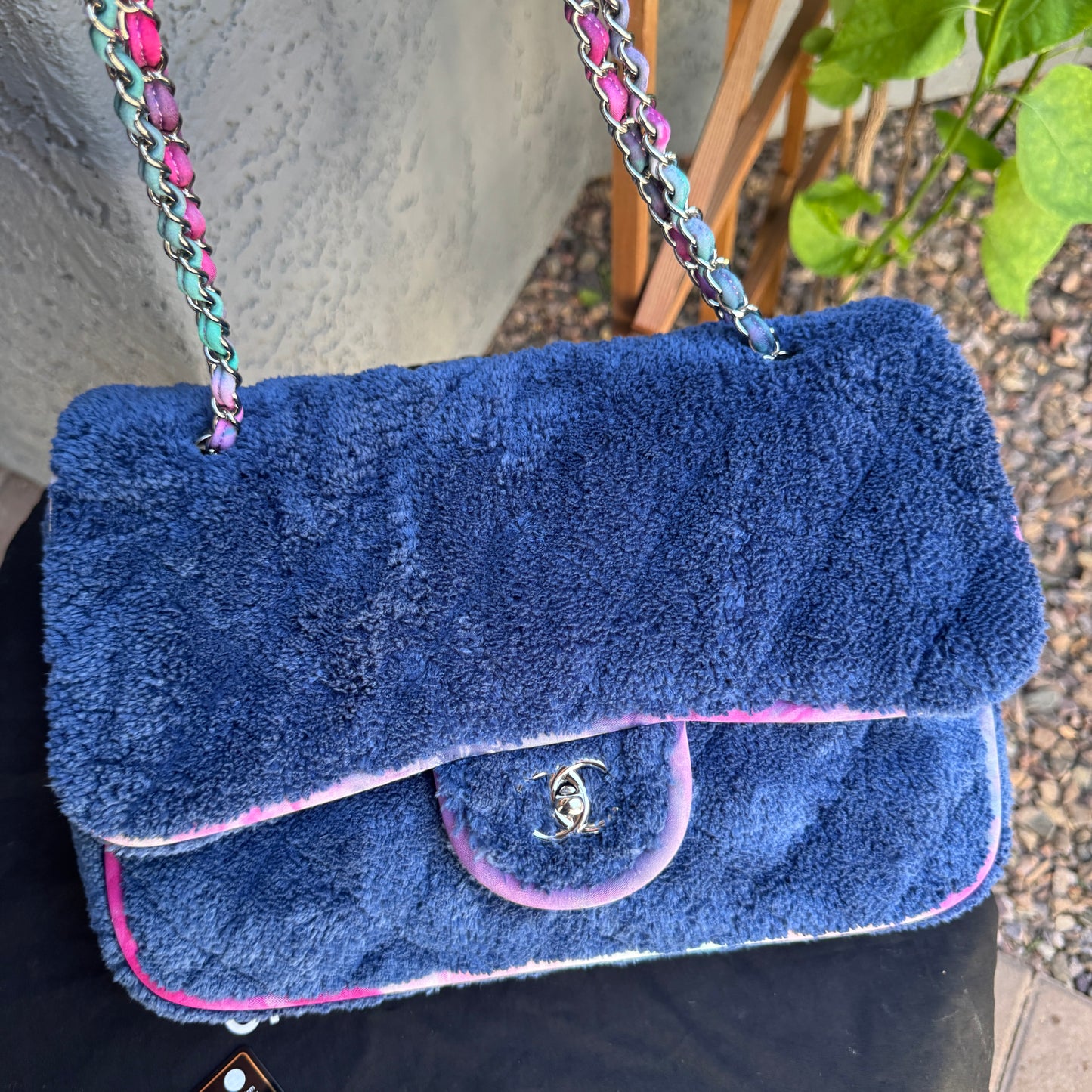 Chanel Terry Cloth Maxi Flap Bag