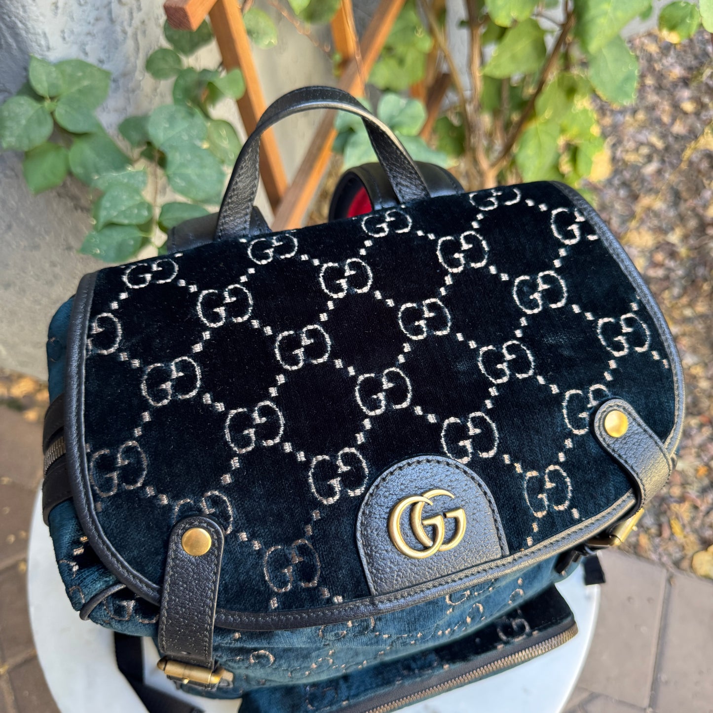 Gucci GG Marmont Velvet Backpack