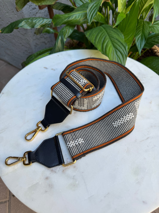 Fendi “Strap You” Adjustable Woven Wide Guitar Strap