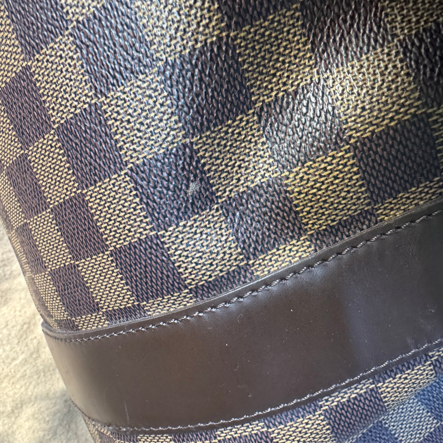 Louis Vuitton Vintage Damier Ebene Golf Cup Sac Polochon 55 Duffle