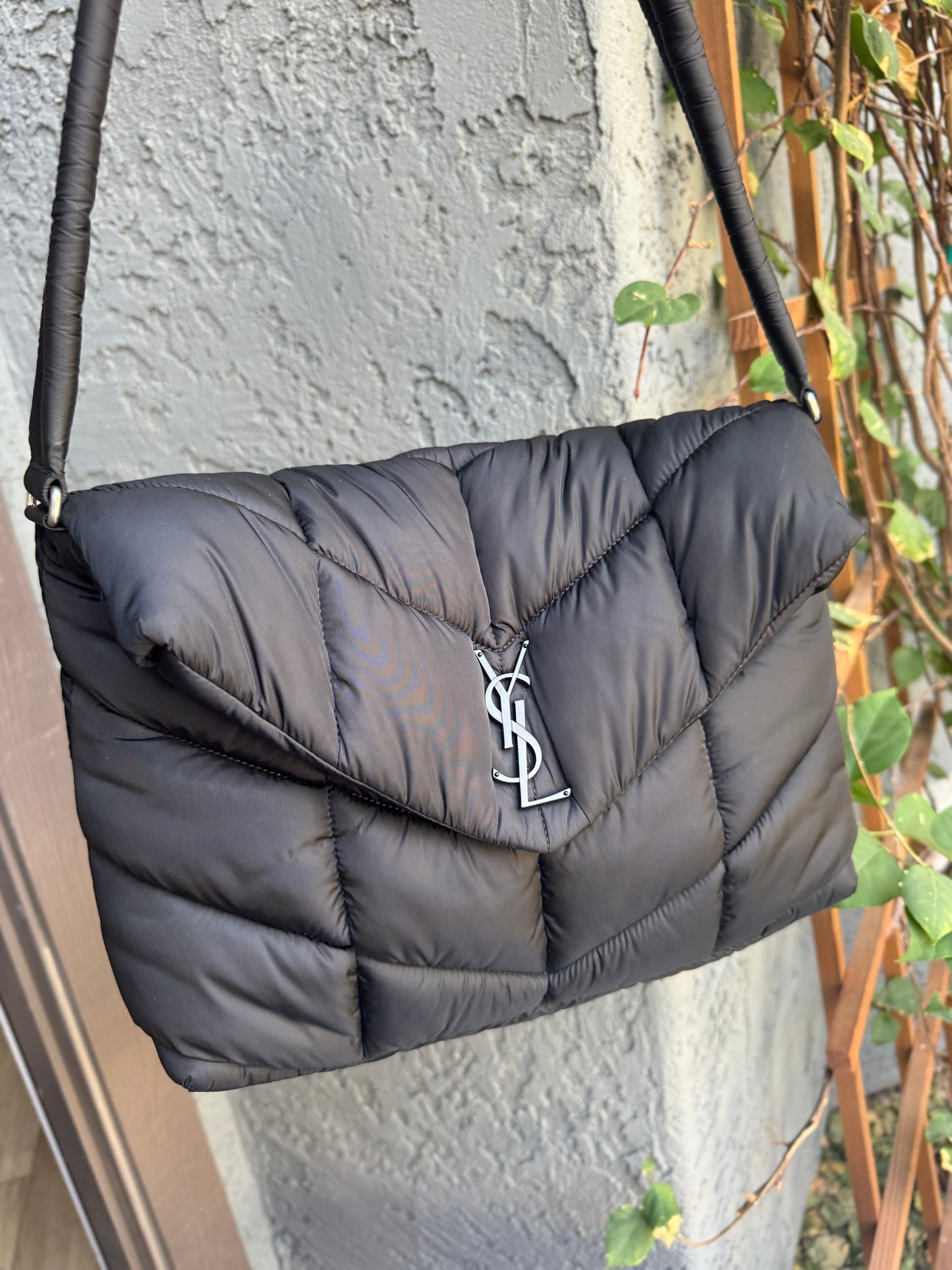 Saint Laurent Loulou Nylon Puffer Shoulder Bag