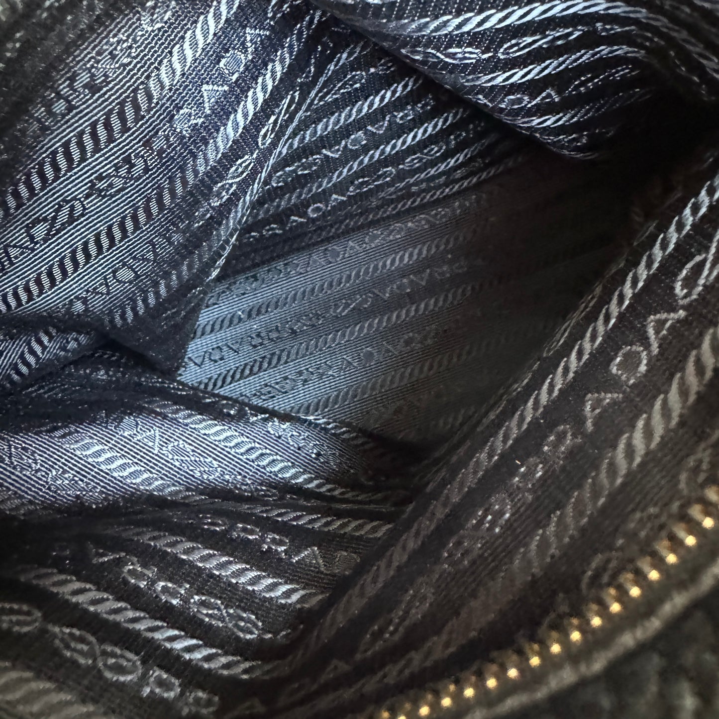 Prada Pebbled Leather Vitello Daino Crossbody