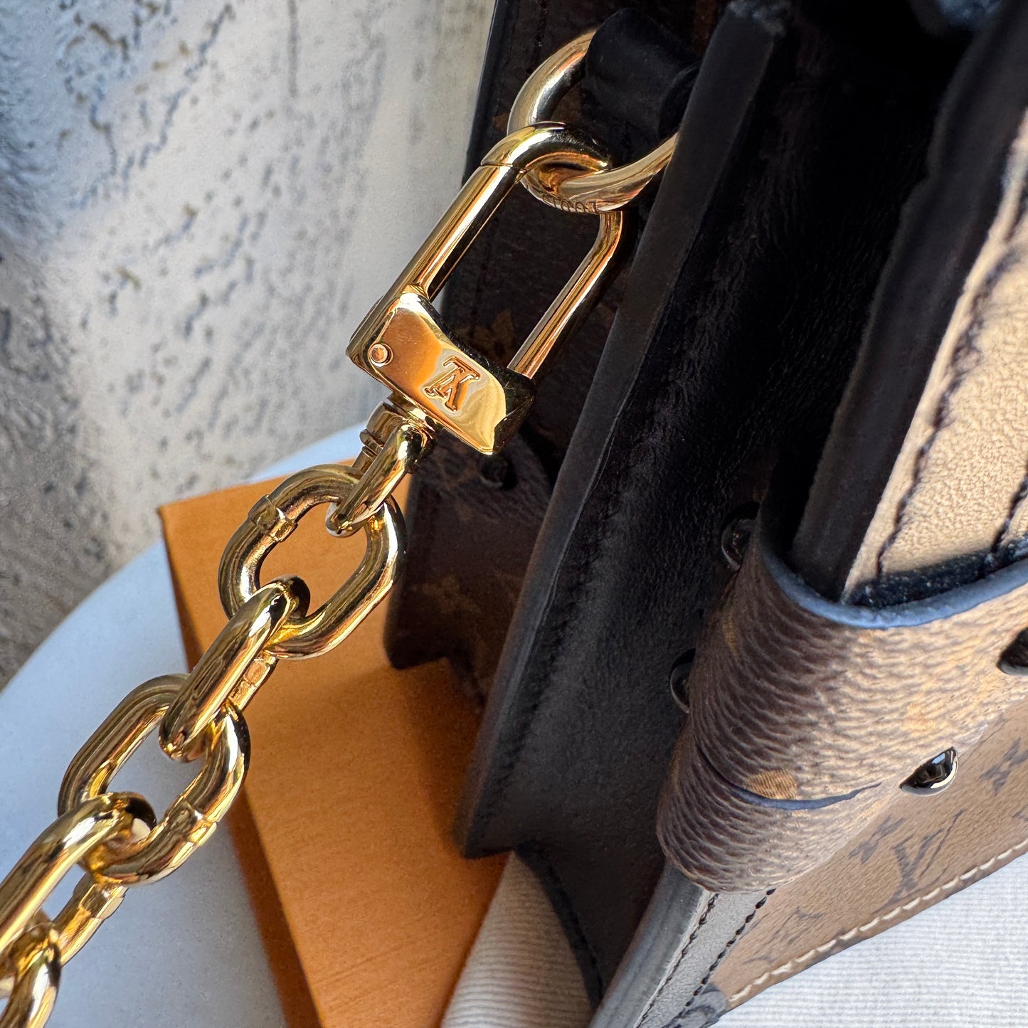 Louis Vuitton Reverse Monogram Trunk Clutch