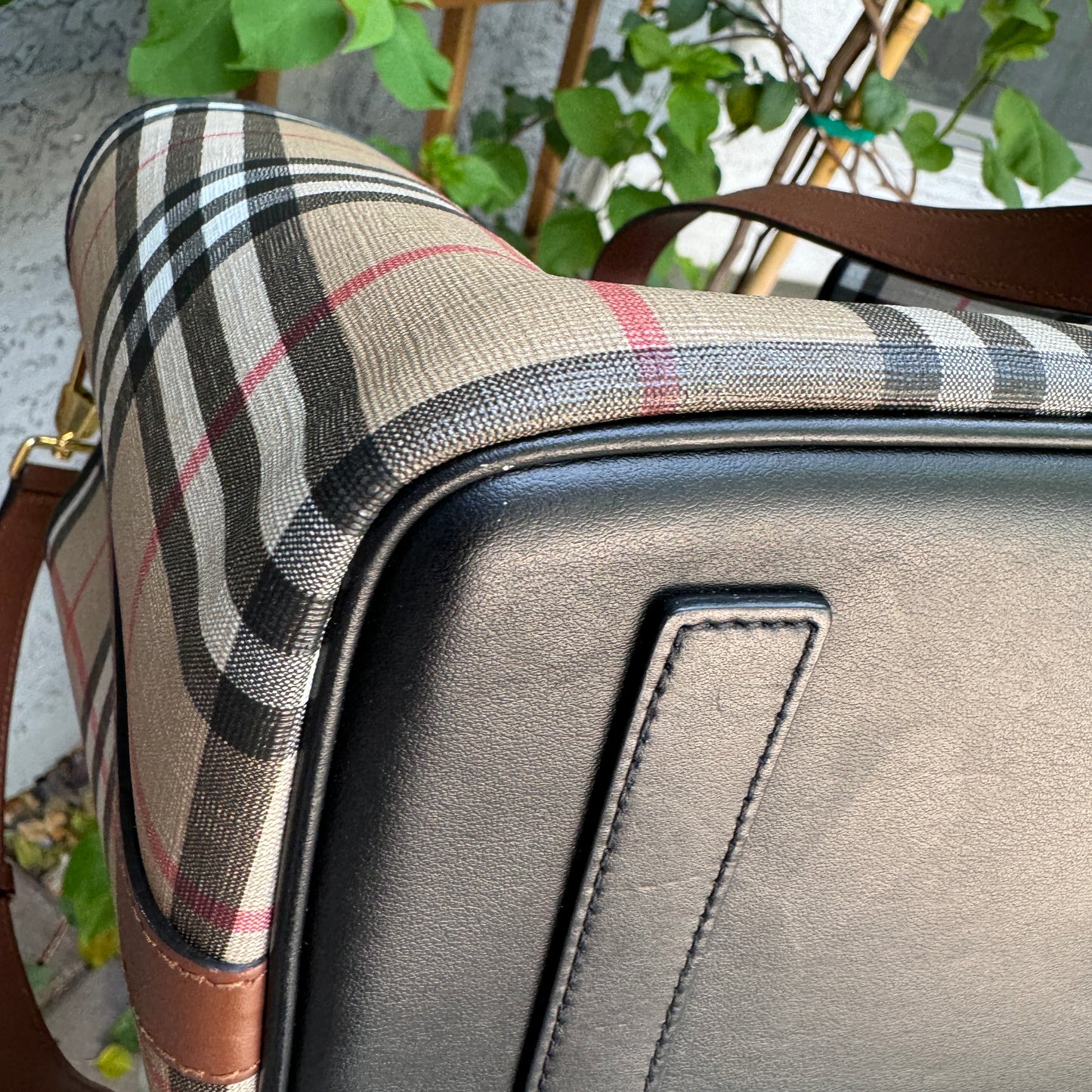 Burberry Parker Vintage Check Diaper Bag