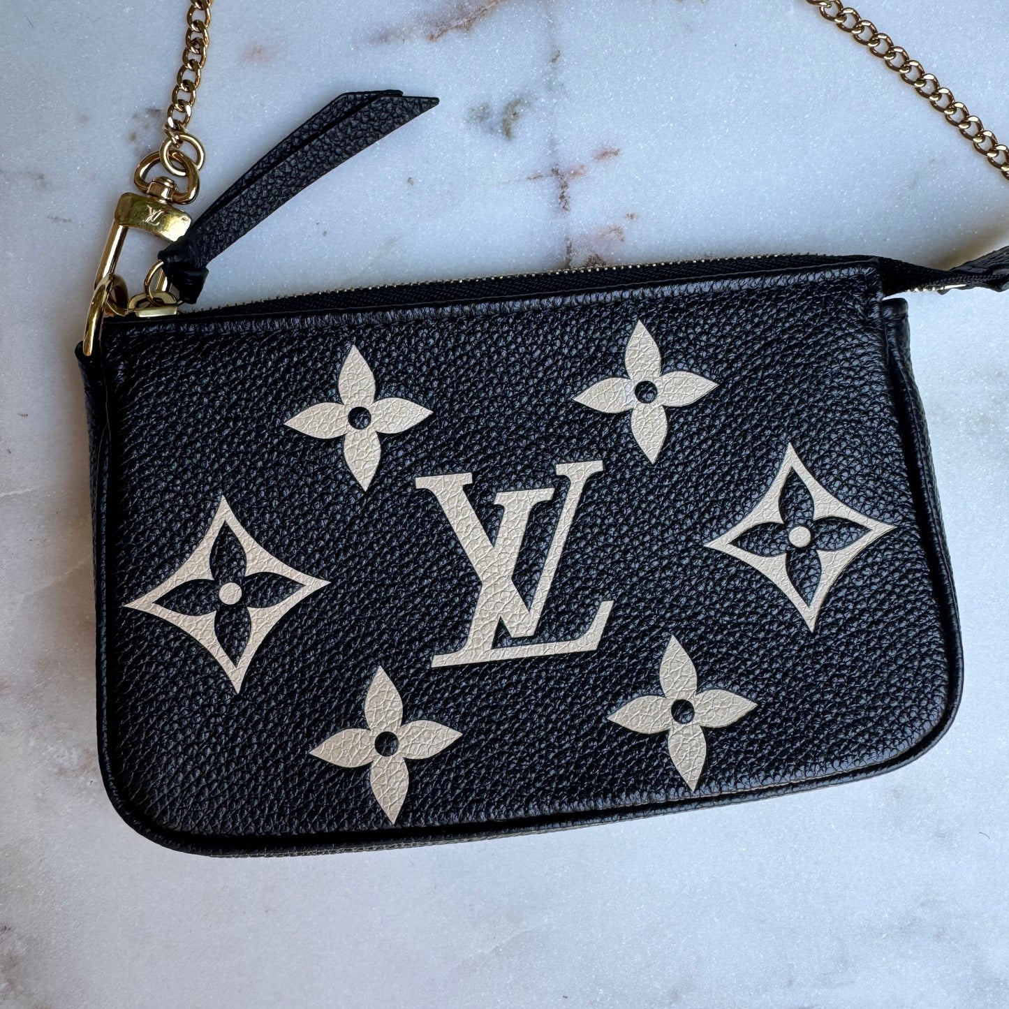 Louis Vuitton Monogram Empreinte Giant Bicolor Mini Pochette Accessoires