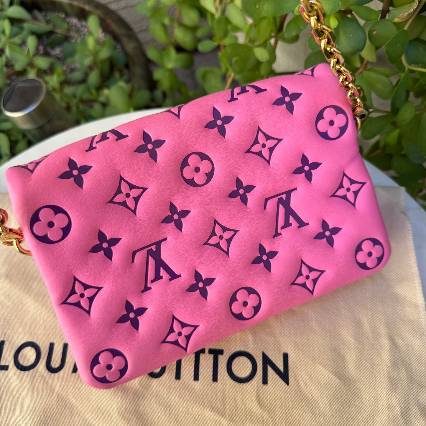 Louis Vuitton Monogram Lambskin Vuittamins Pochette Coussin
