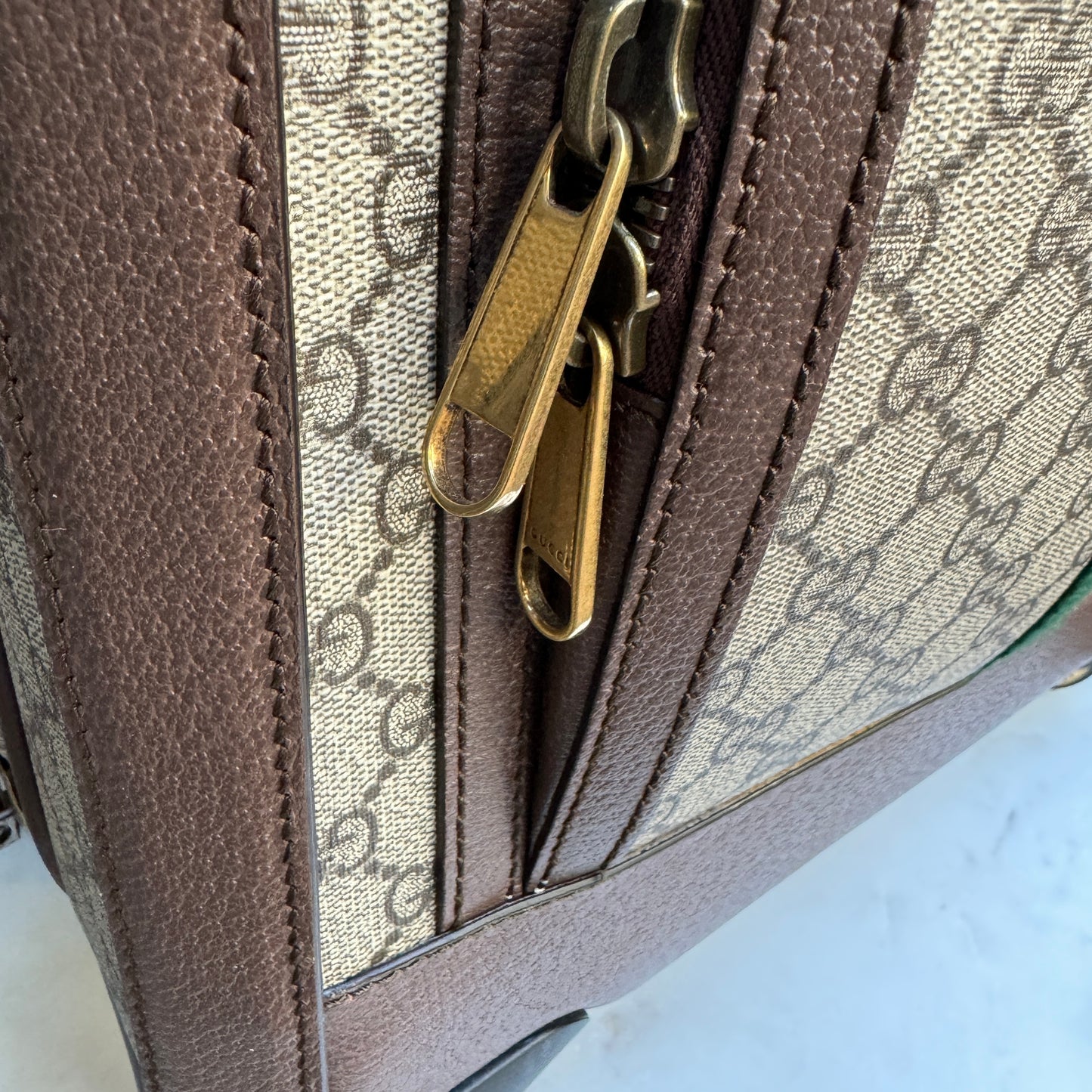 Gucci Savoy Small Monogram Trolley Suitcase