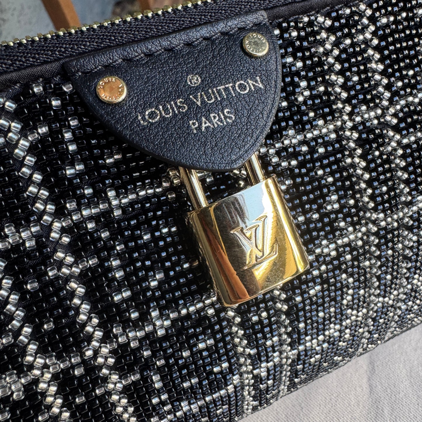 Louis Vuitton Beaded Pochette Tirette Limited Edition Shoulder Bag