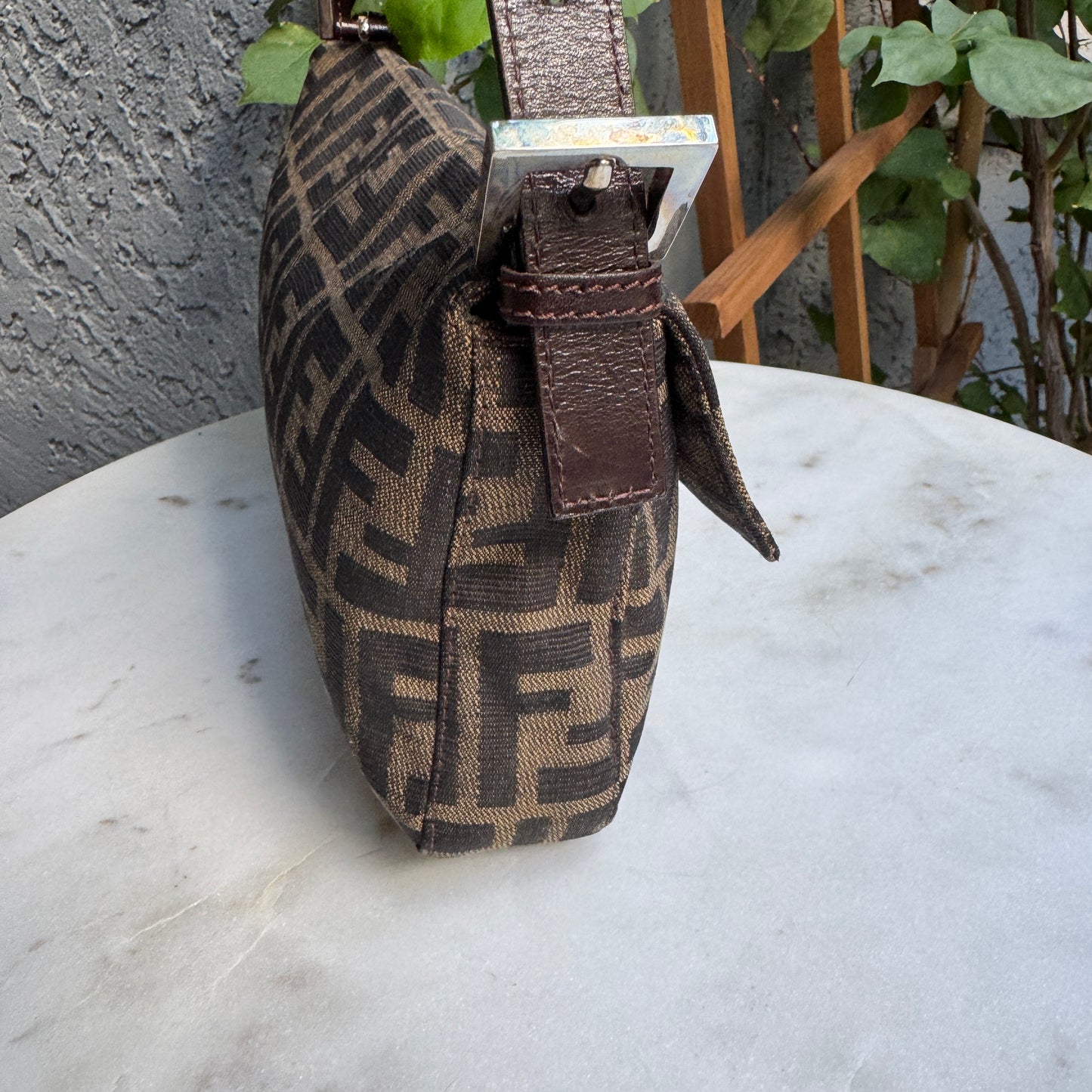 Fendi Vintage Zucca Baguette Shoulder Bag