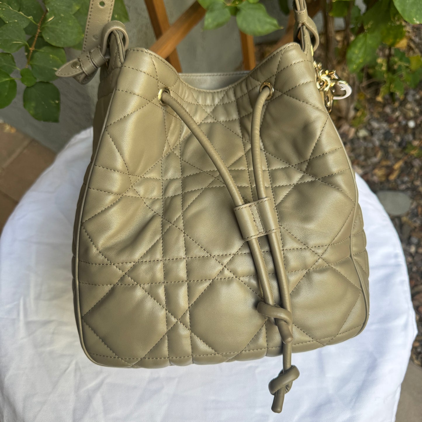 Christian Dior Medium D-Motion Bucket Bag