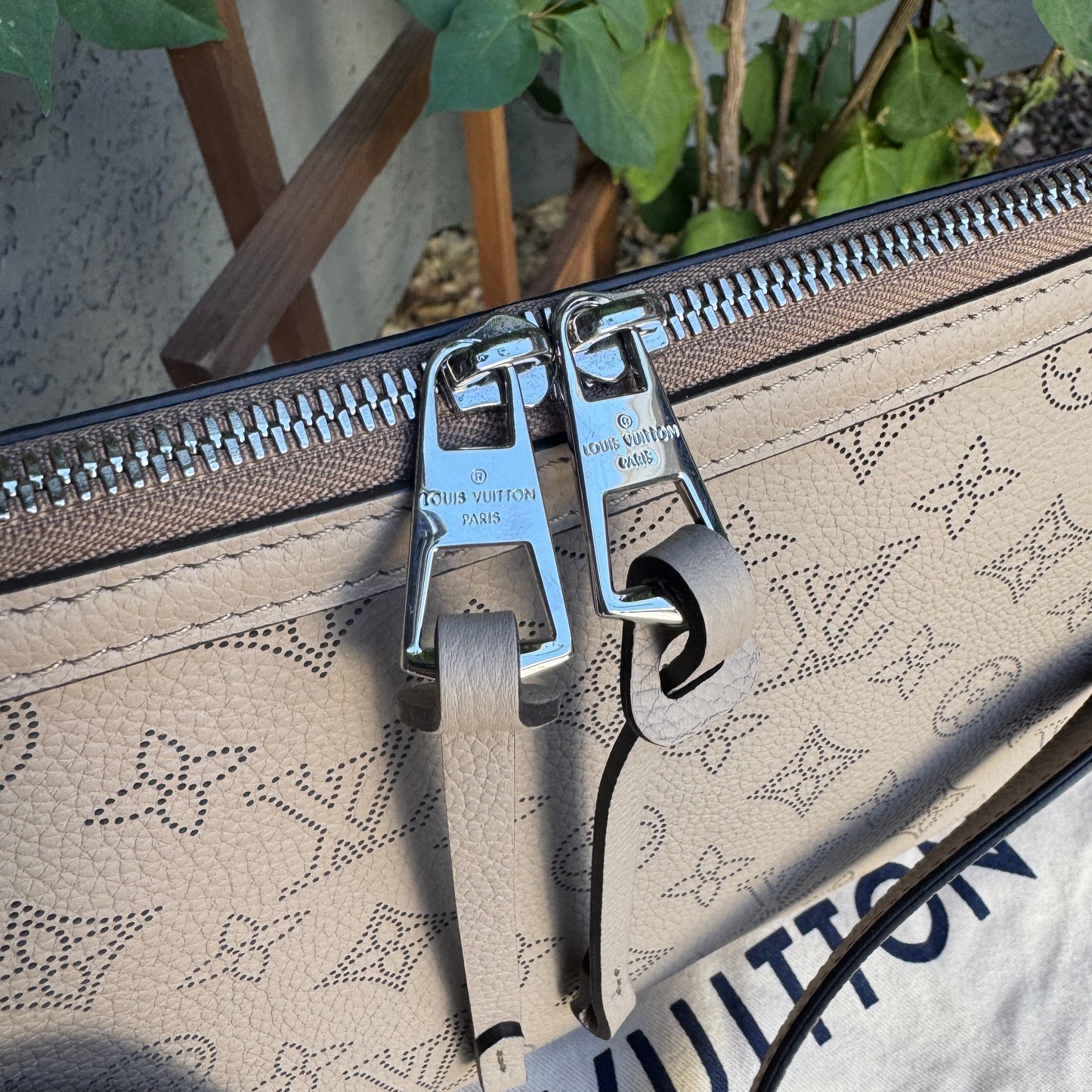 Louis Vuitton Monogram Mahina Leather Hand It All PM Crossbody