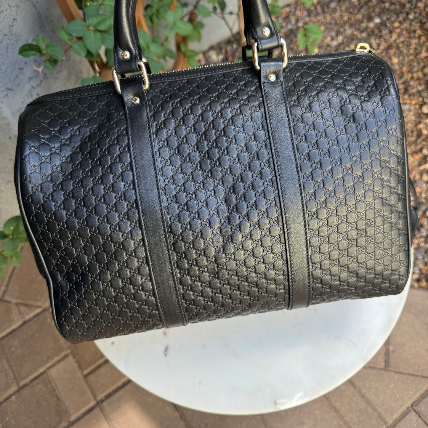 Gucci Microguccissima Boston Bag