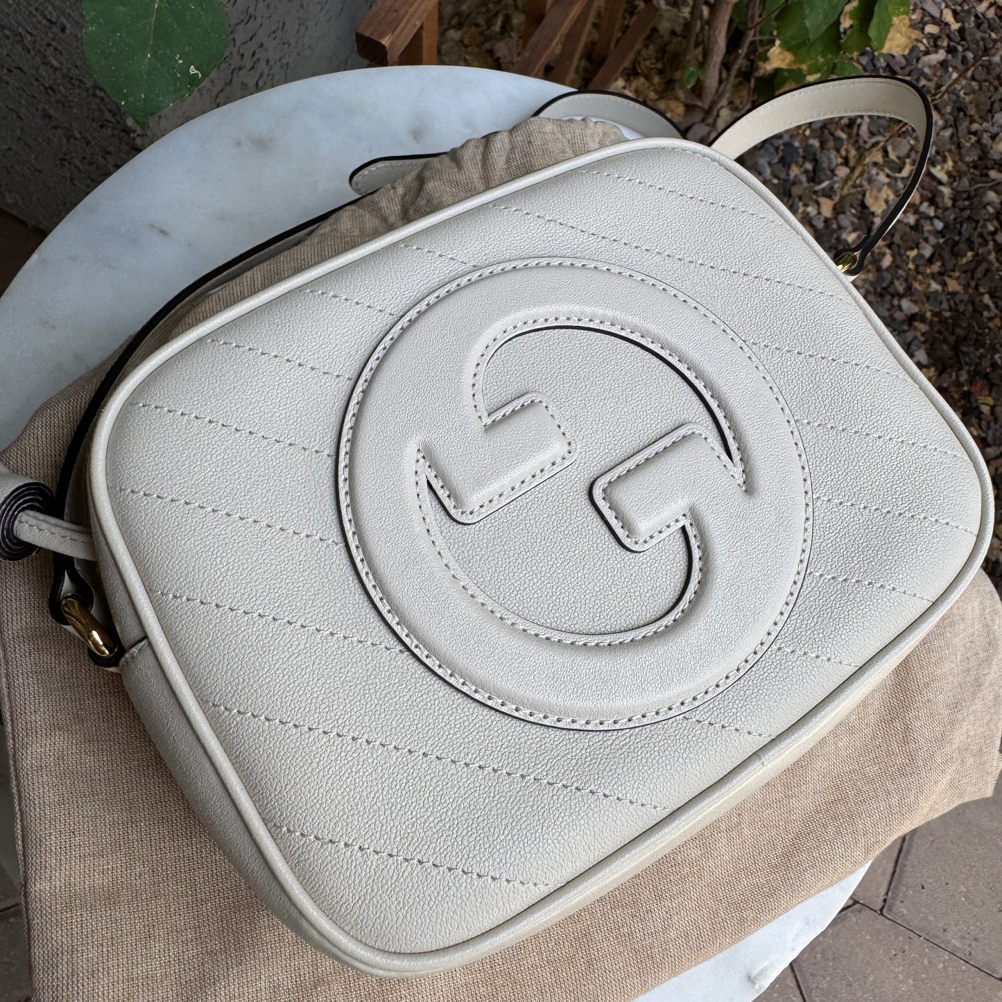 Gucci Blondie Small Leather Camera Bag Crossbody