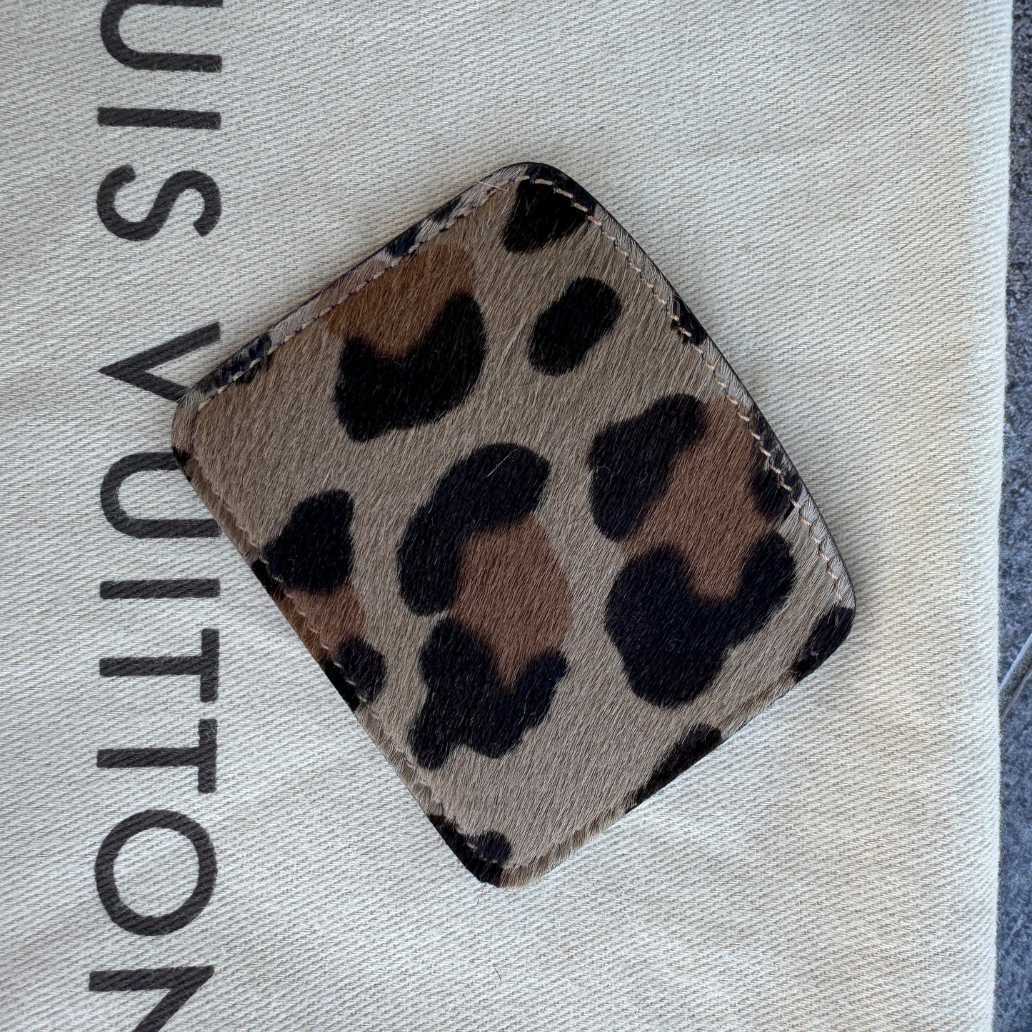 Louis Vuitton x Alaïa Vintage Pony hair Leopard Cosmetic Case Accessories