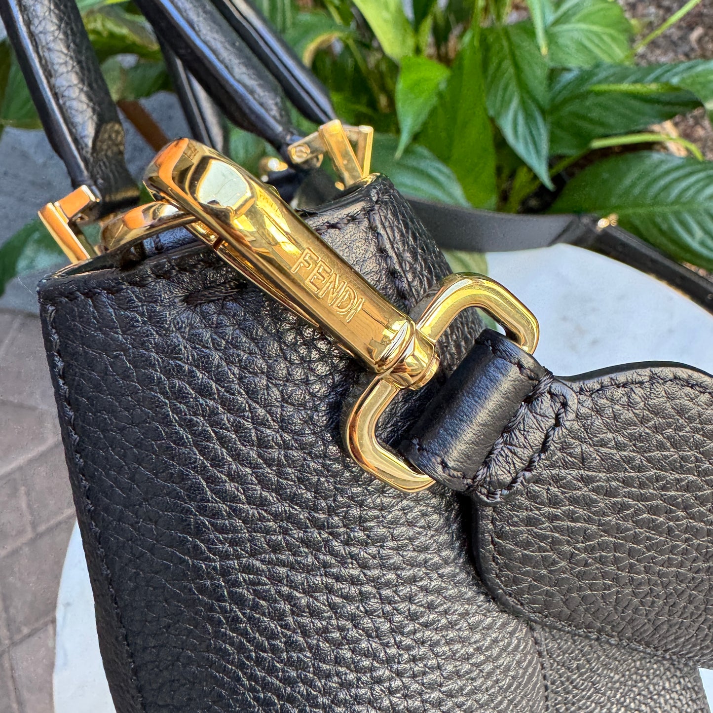 Fendi Vitello Glacier Small FF Tote