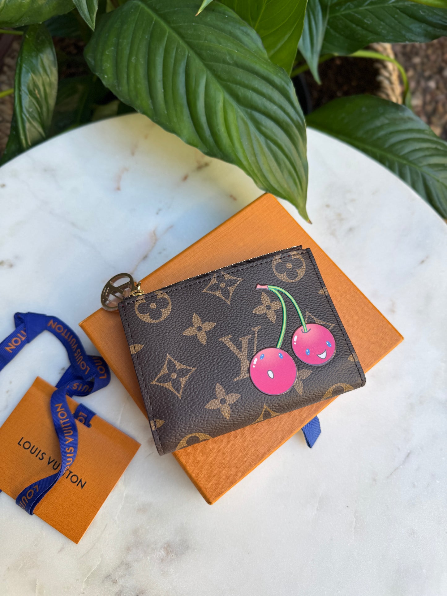 Louis Vuitton x Takashi Murakami Monogram Cerises Lisa Wallet