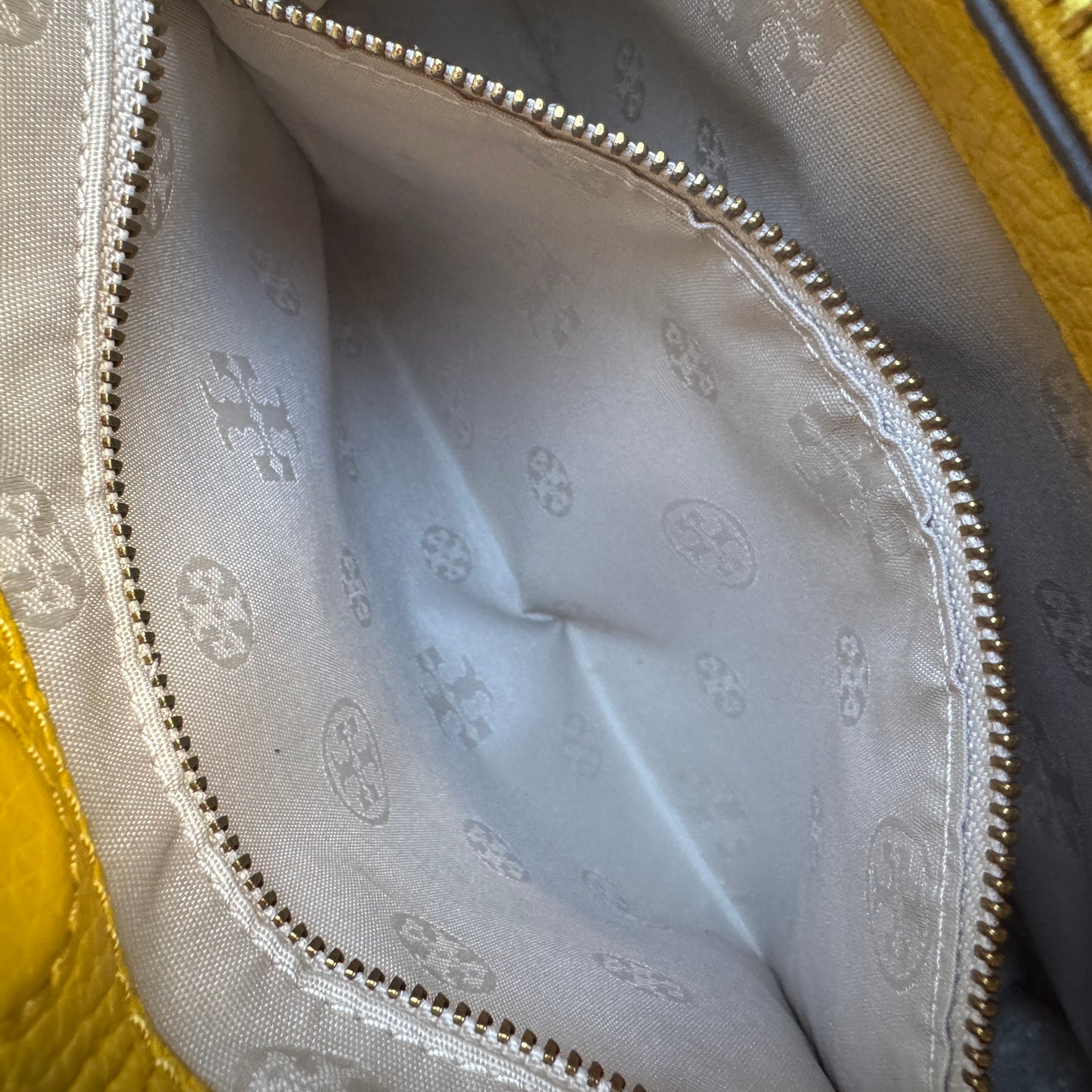 Tory Burch Britten Slouchy Chain Pebbled Leather Shoulder Bag