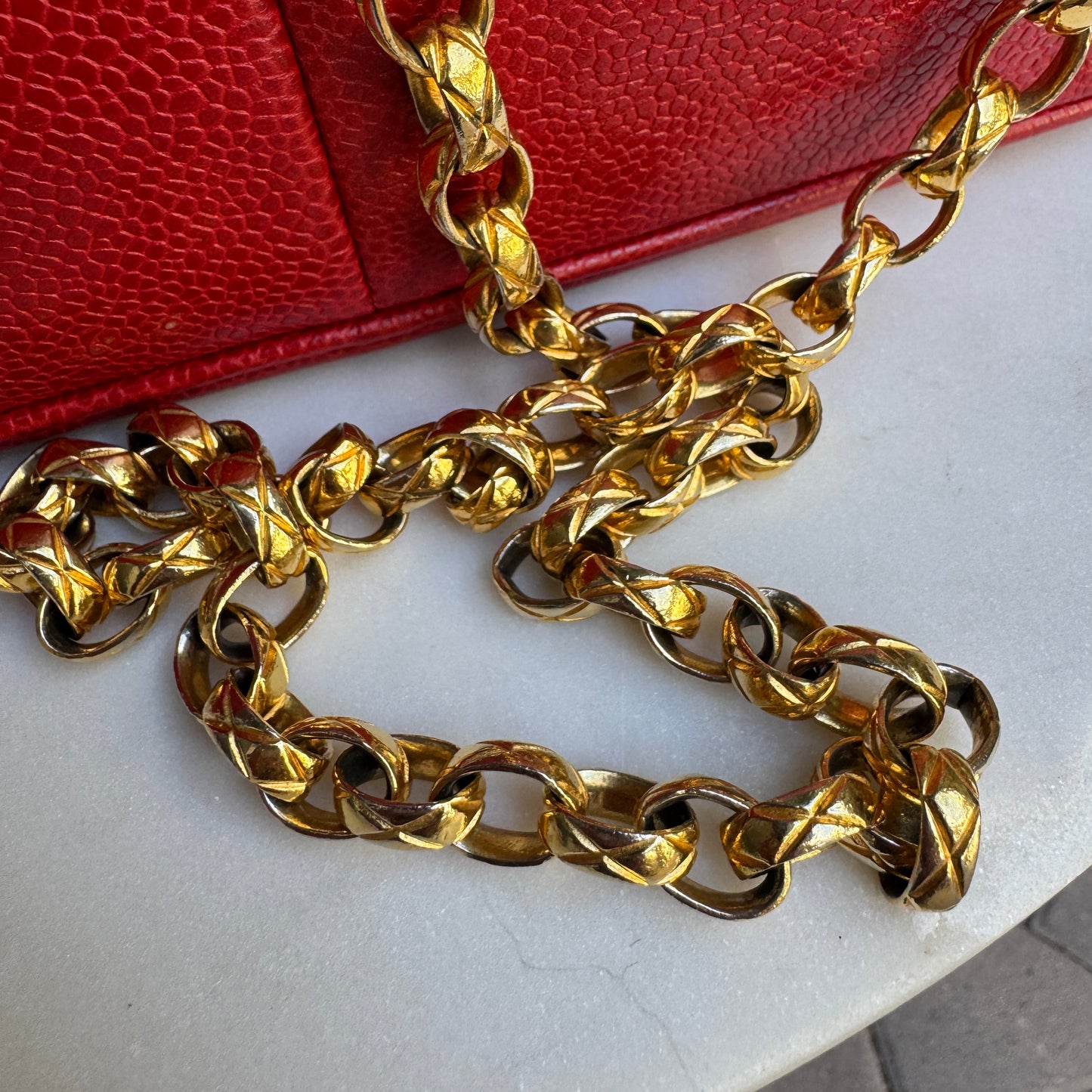 Chanel Caviar Leather Camera CC Vintage Flap Crossbody