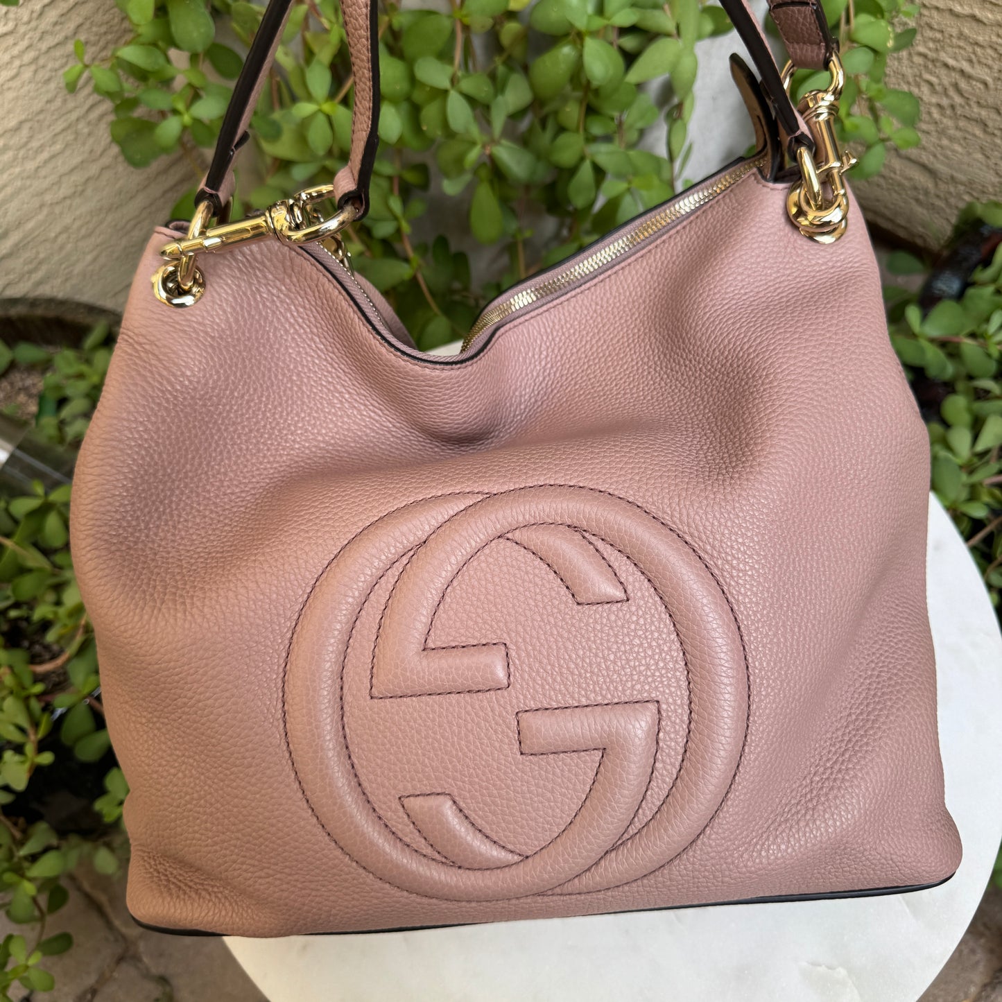 Gucci Soho Convertible Large Leather Hobo