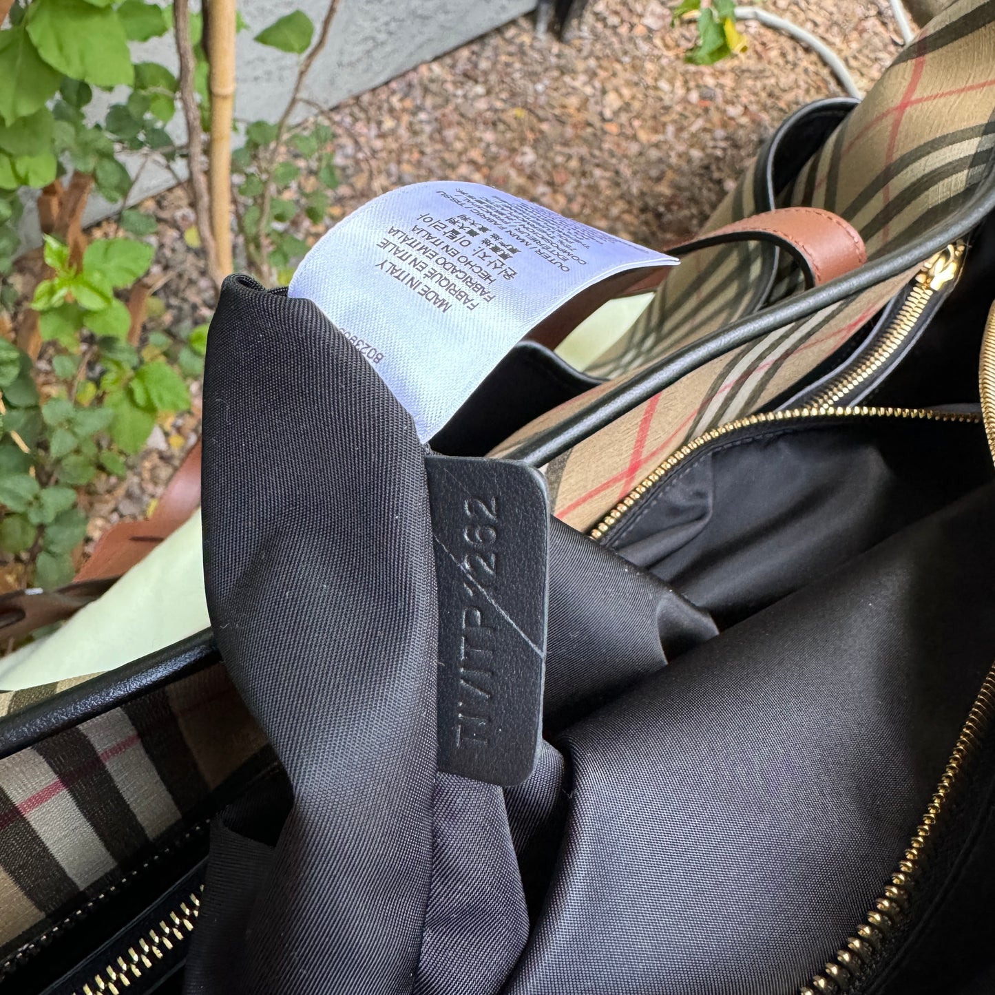 Burberry Parker Vintage Check Diaper Bag