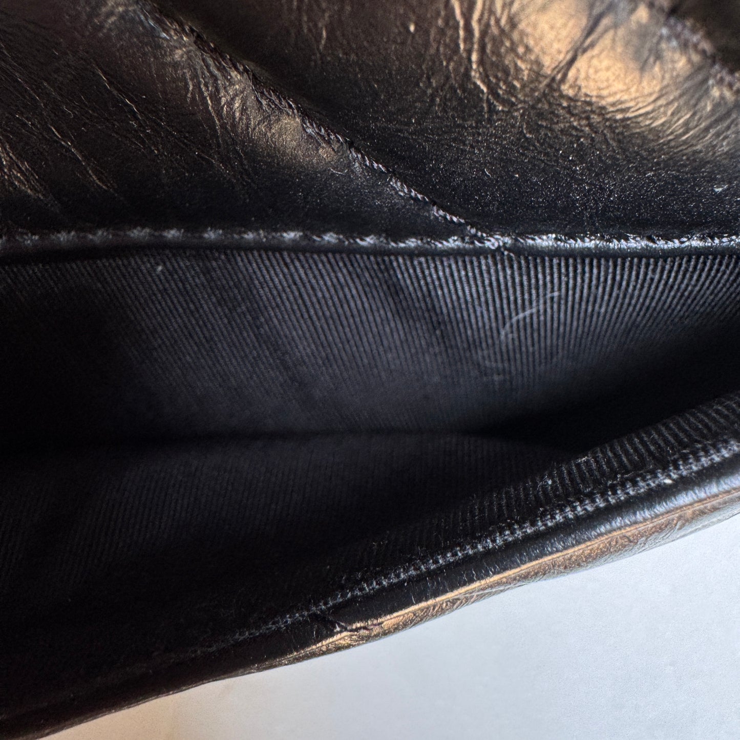 Chanel Calfskin Chevron Quilted Top Handle Flap Crossbody