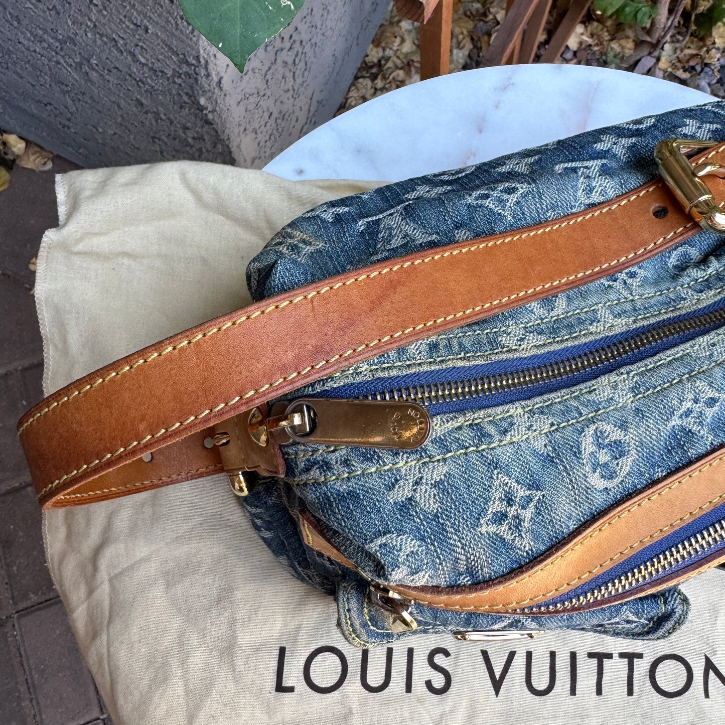 Louis Vuitton Monogram Denim Baggy PM Shoulder Bag