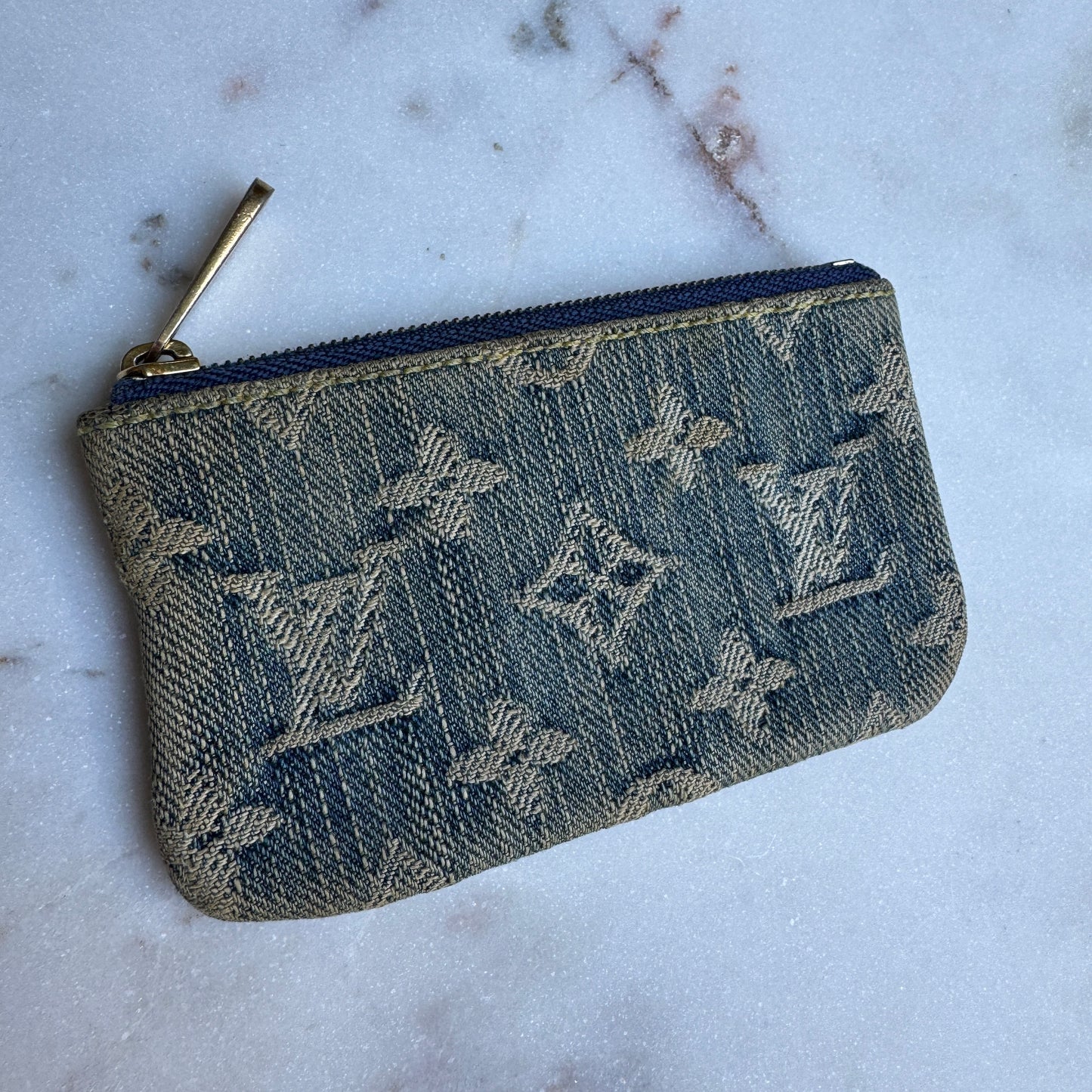Louis Vuitton Monogram Denim Keychain Pouch
