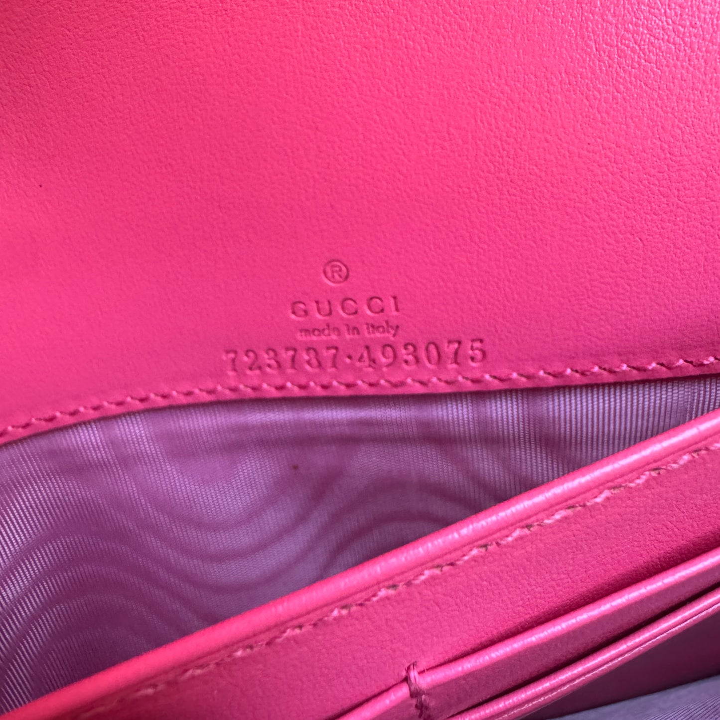 Gucci GG Matelassé Chain Wallet WOC Crossbody