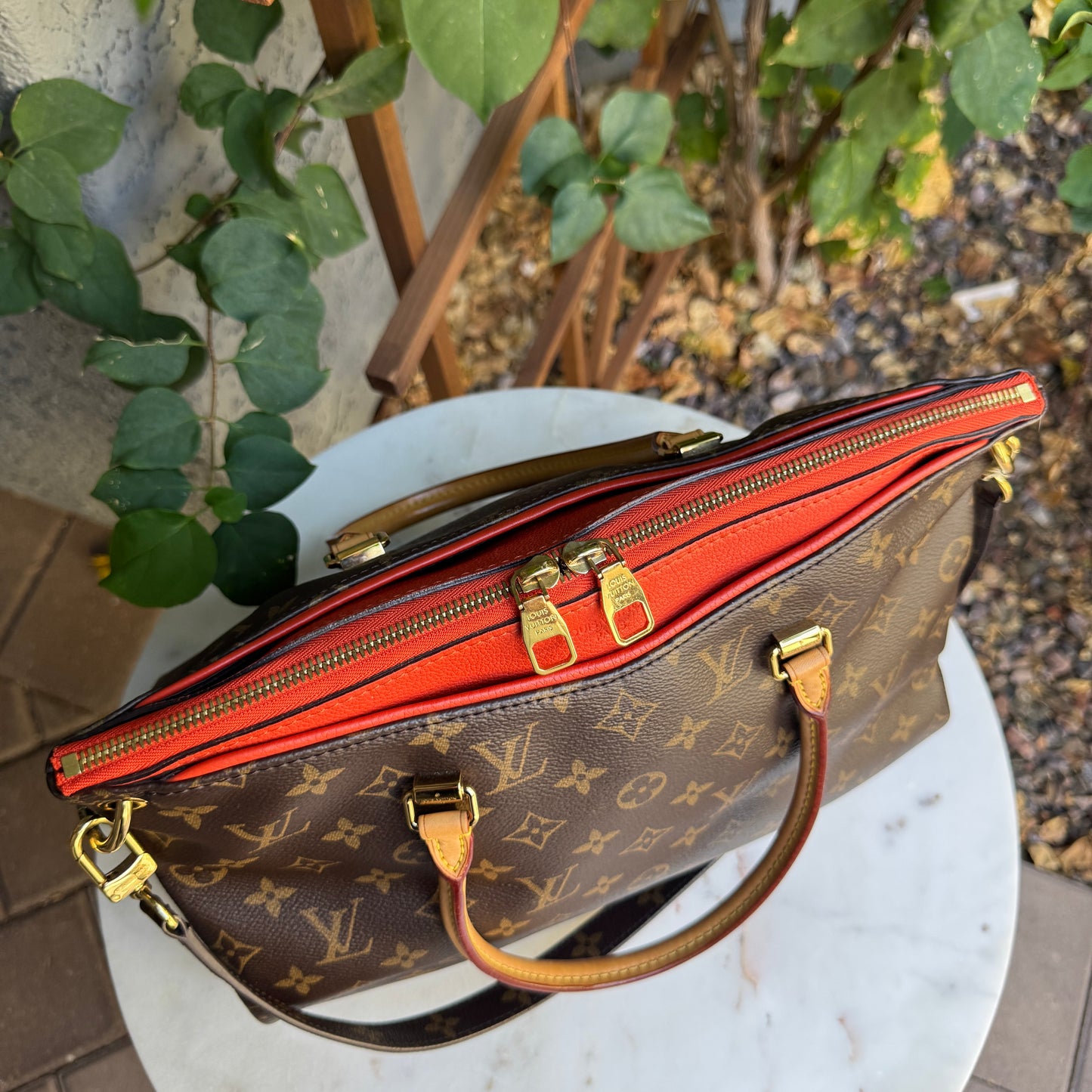 Louis Vuitton Pallas MM Monogram Shoulder Bag
