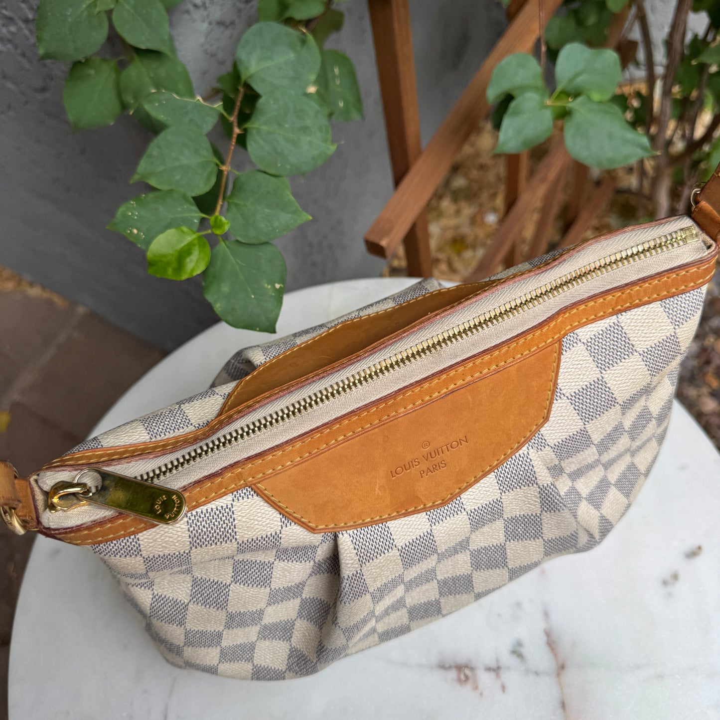 Louis Vuitton Damier Azur Siracusa PM Crossbody