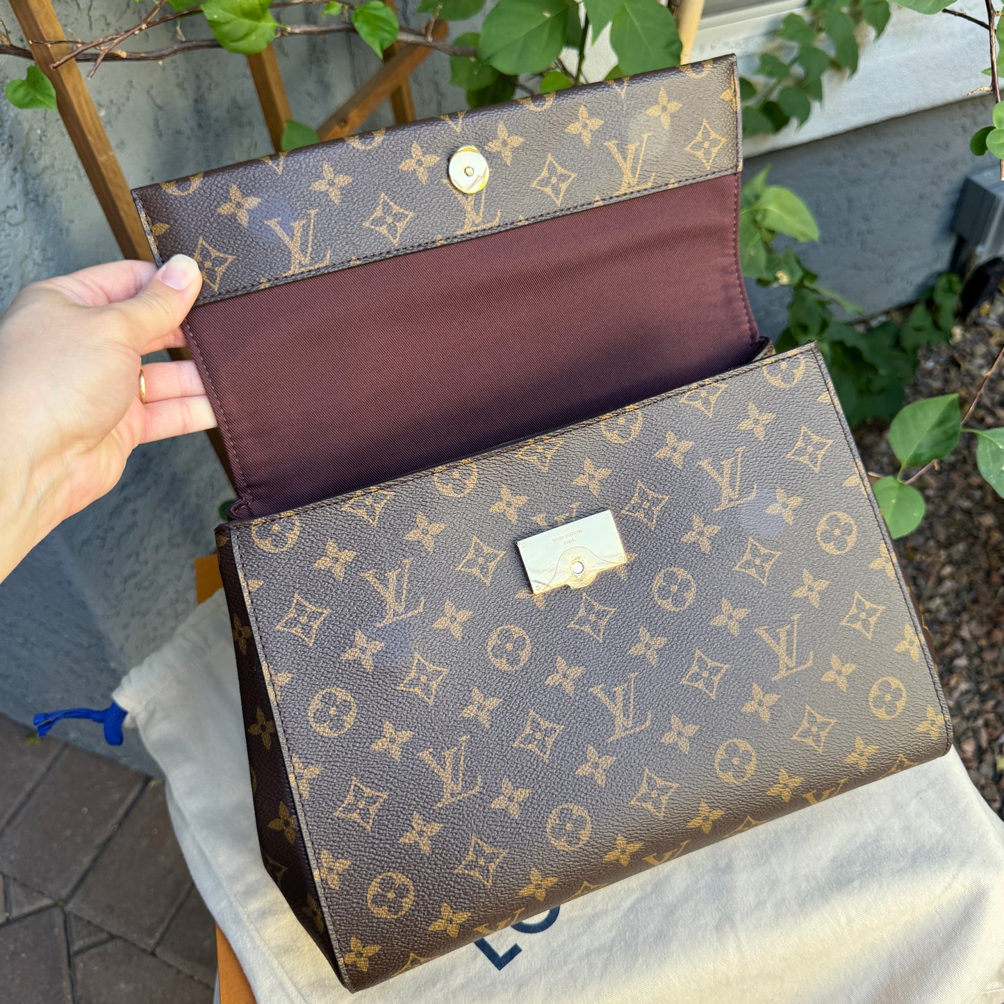Louis Vuitton Monogram Braided Cluny MM