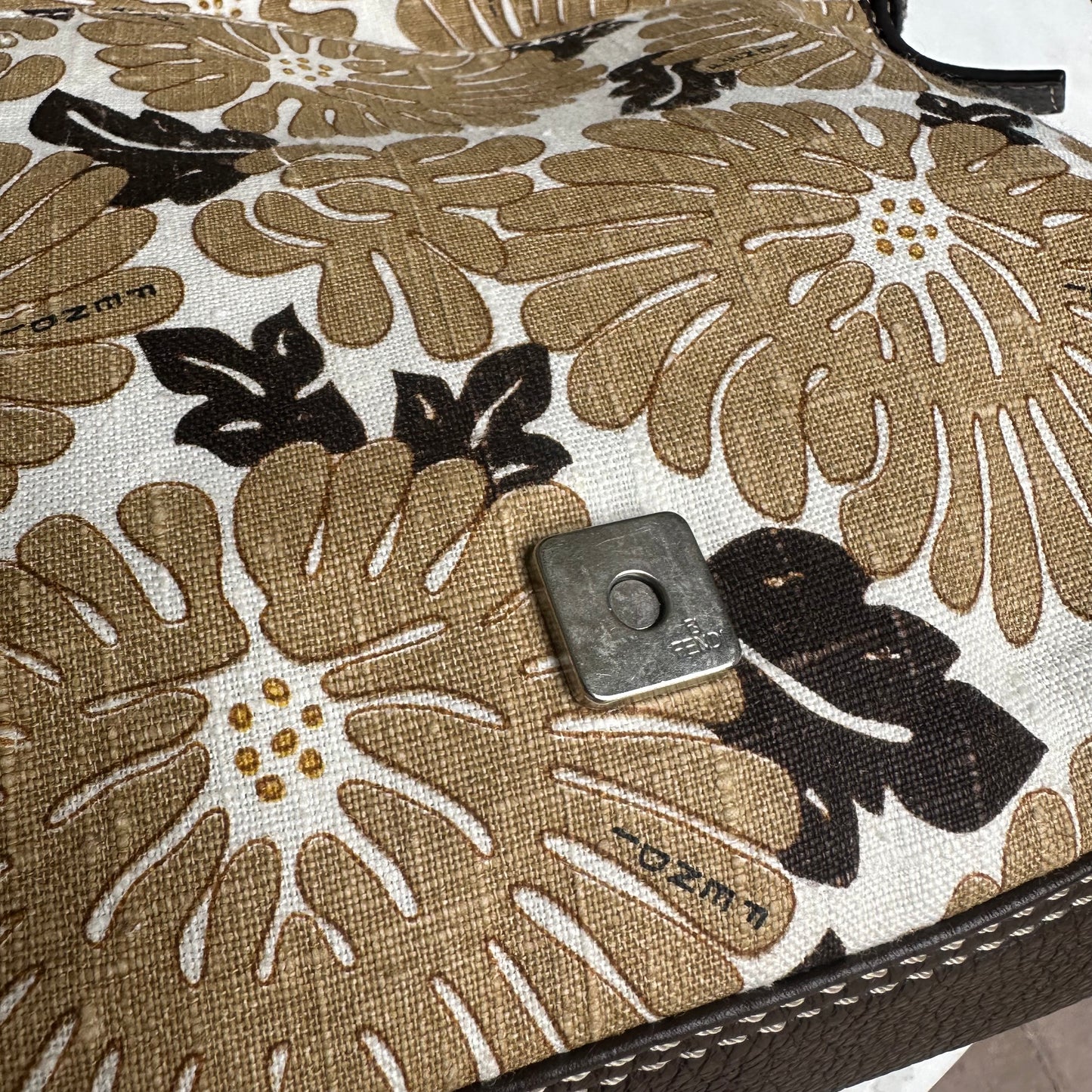 Fendi Floral Mama Baguette Shoulder Bag