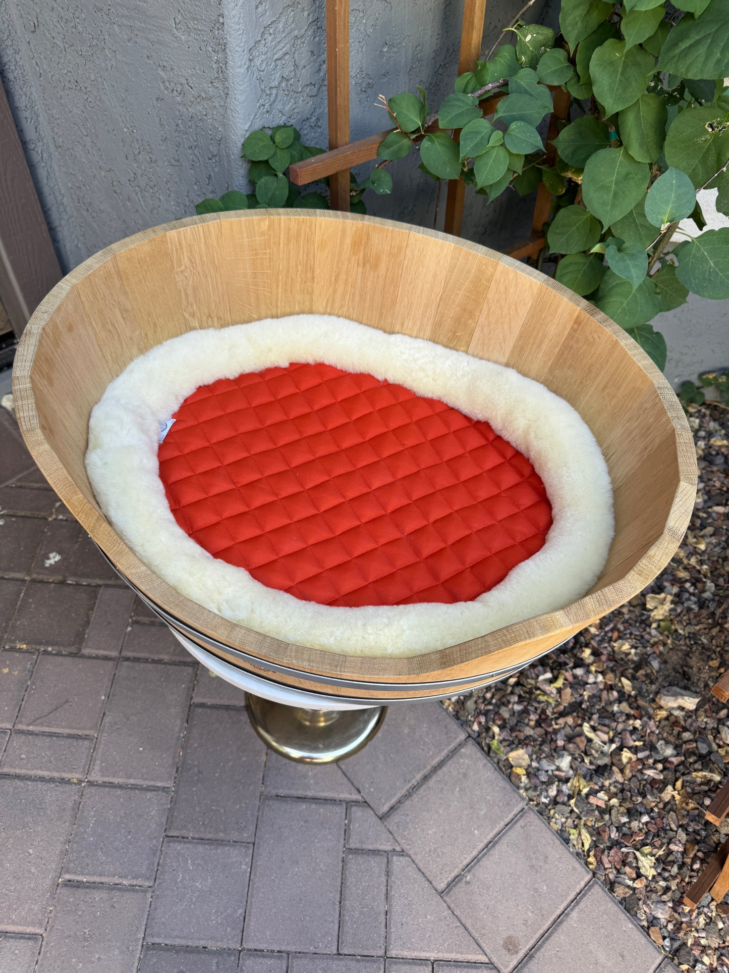Hermès Medium Oak Bucket Basket Dog Bed
