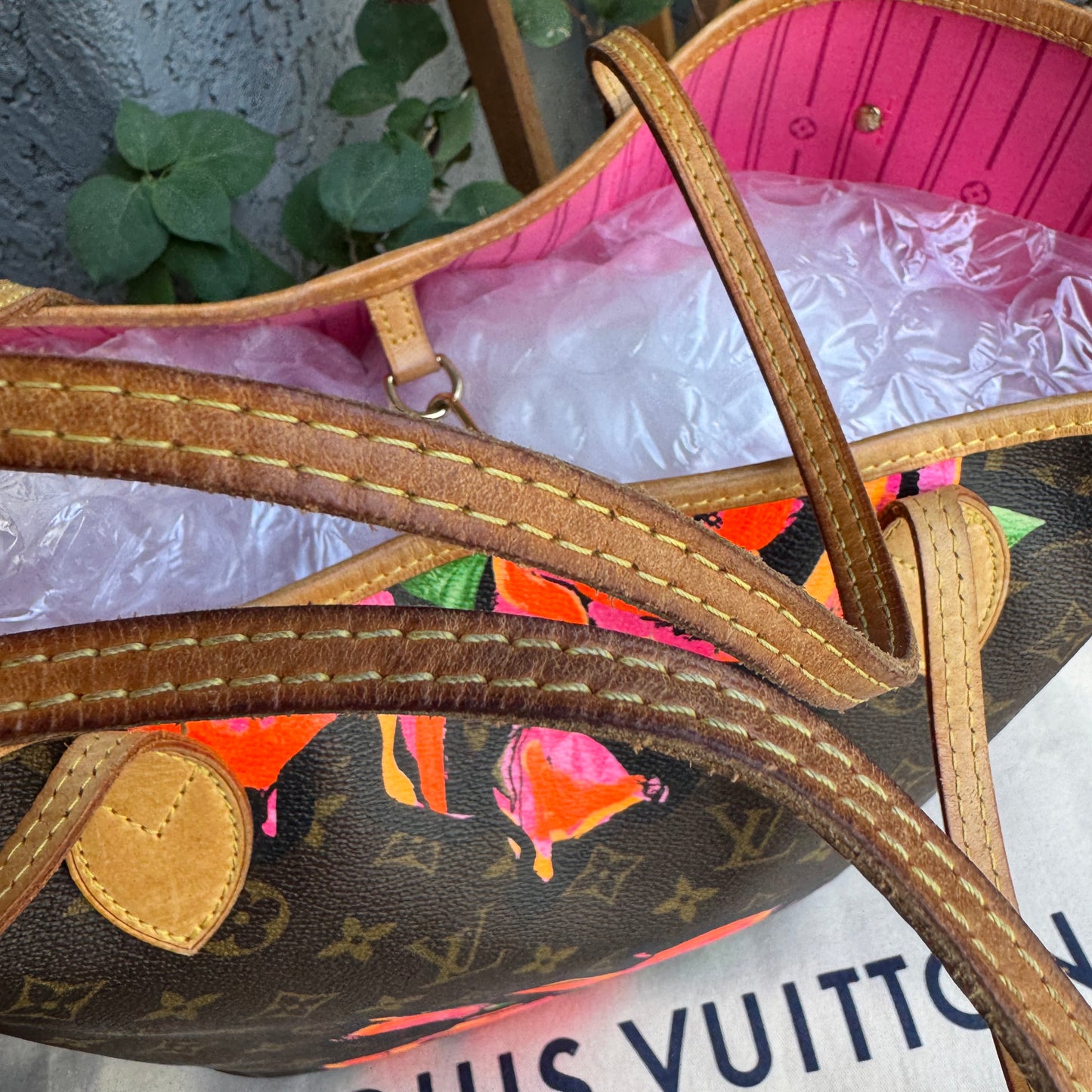 Louis Vuitton x Stephen Sprouse Rose Monogram Neverfull MM Tote