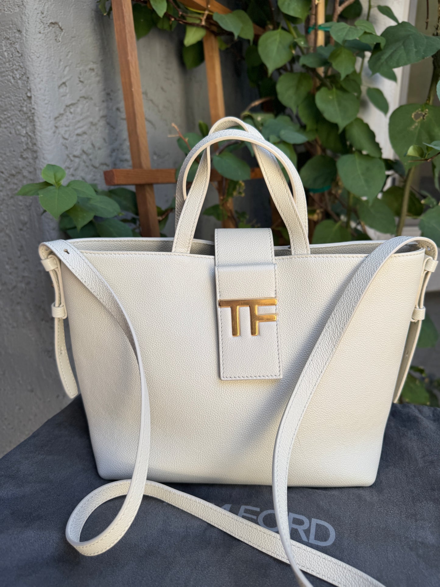 Tom Ford Grained Calfskin Mini TF East West Crossbody Tote