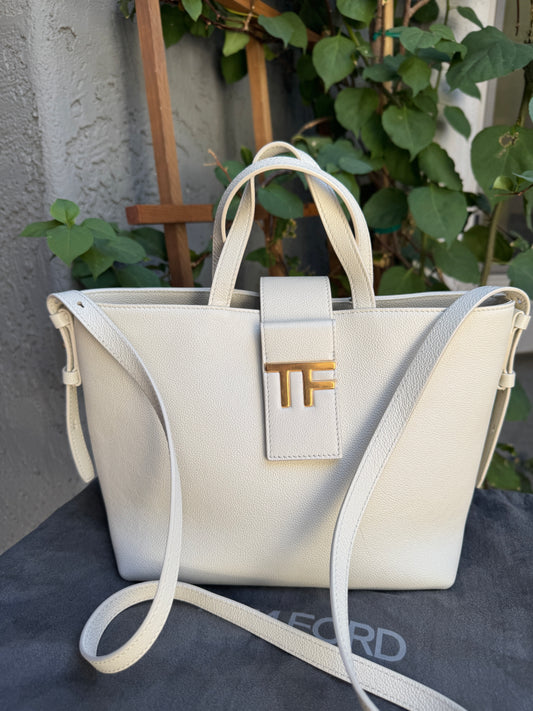 Tom Ford Grained Calfskin Mini TF East West Crossbody Tote