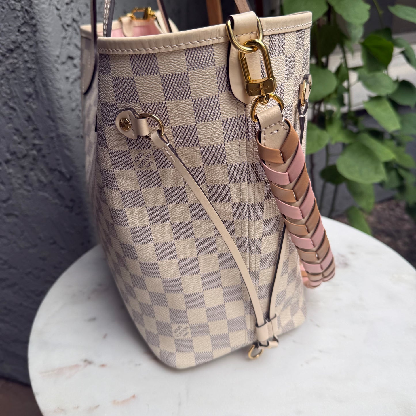 Louis Vuitton Braided Damier Azur Neverfull MM