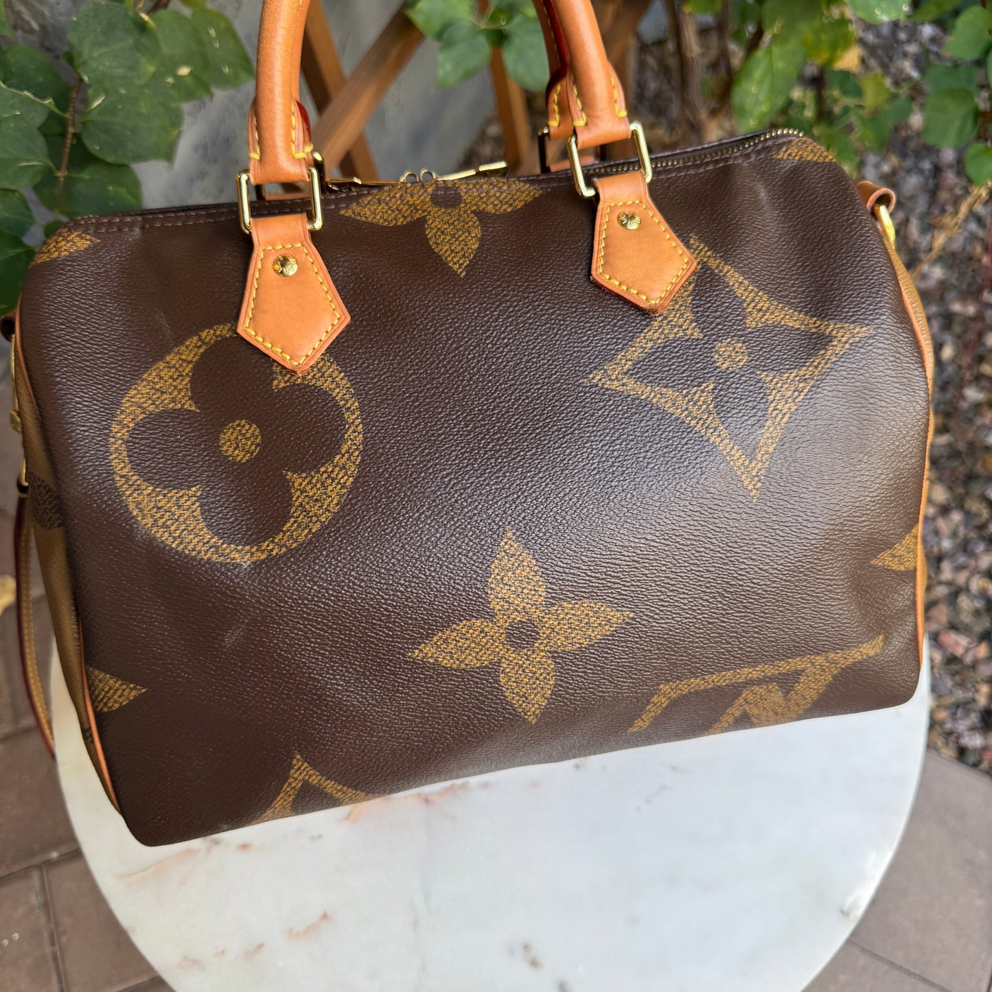 Louis Vuitton Reverse Giant Monogram Speedy Bandouliere 30