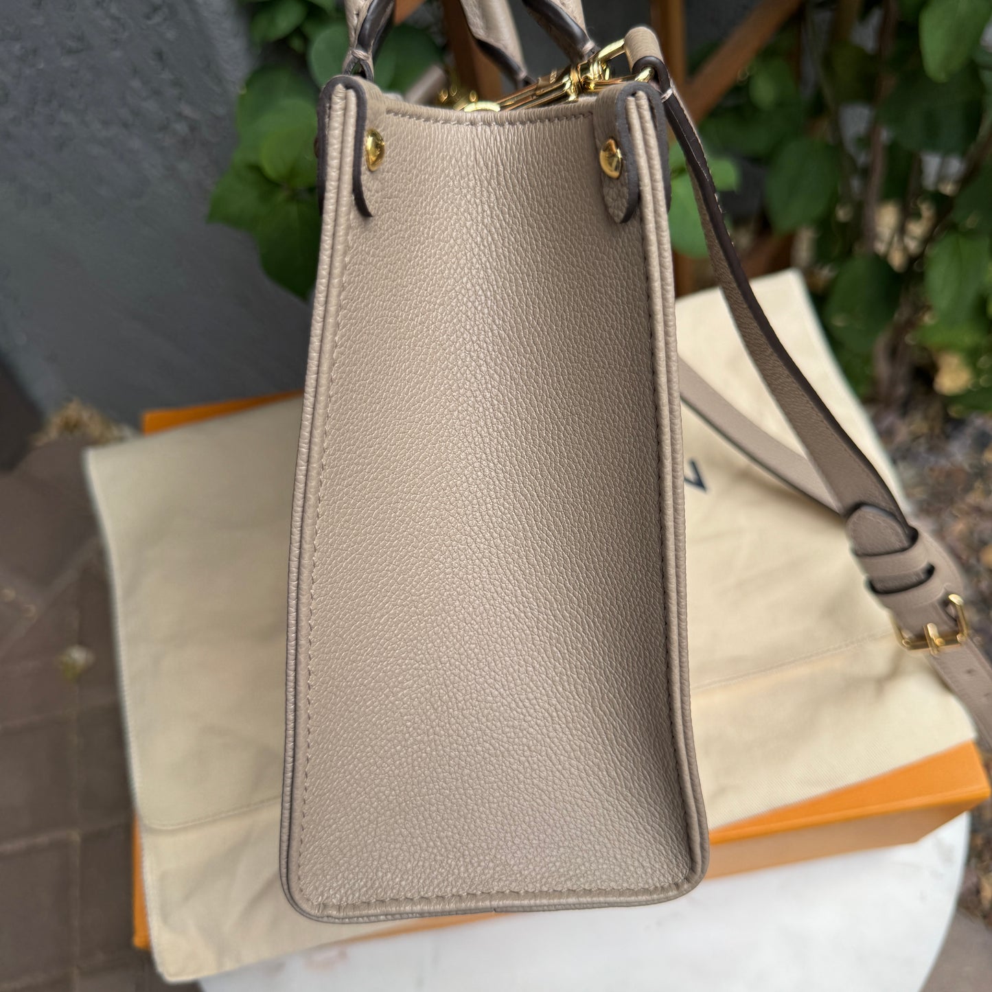 Louis Vuitton OnTheGo PM Bicolor Monogram Empreinte Leather Crossbody