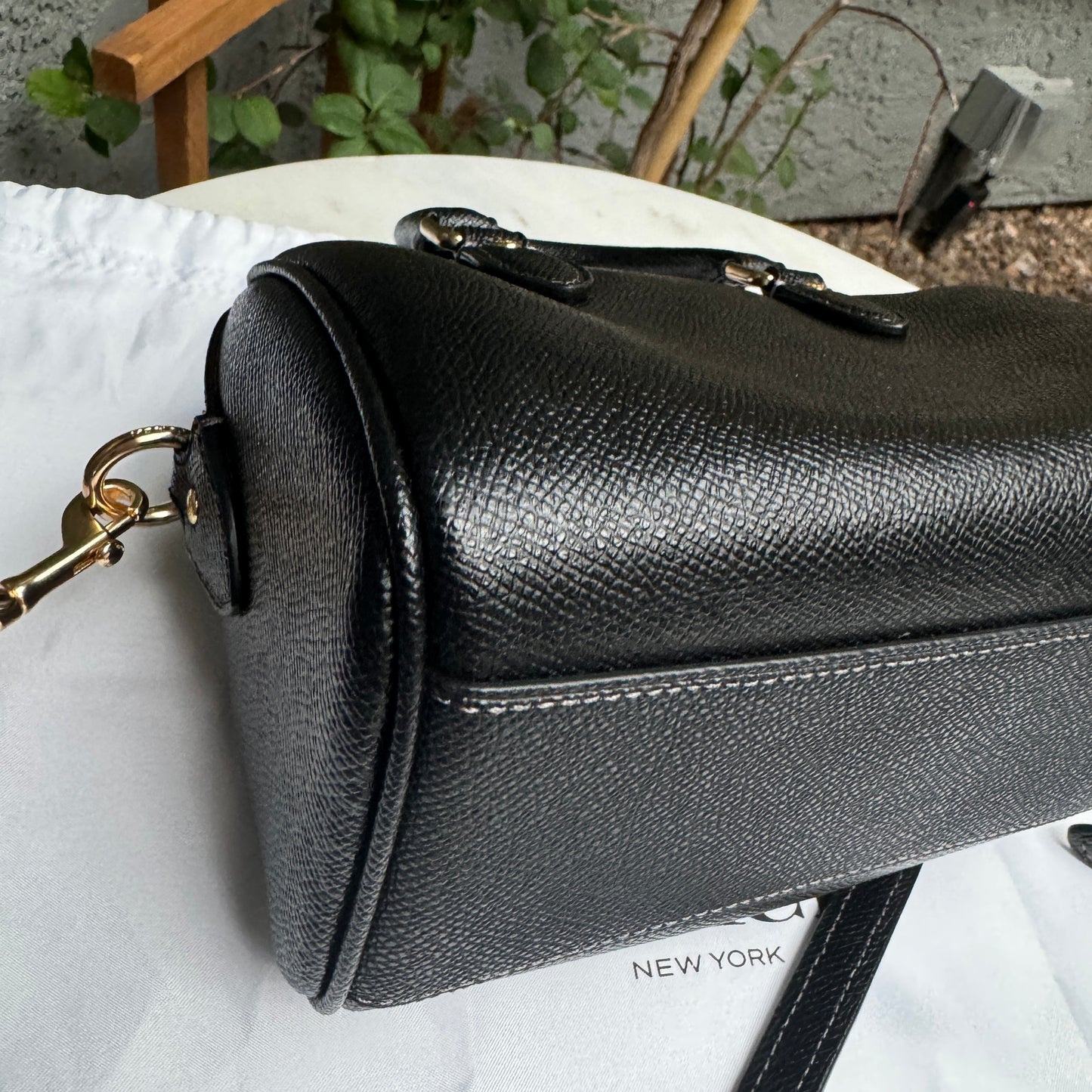 Coach Mini Rowan Leather Boston Crossbody