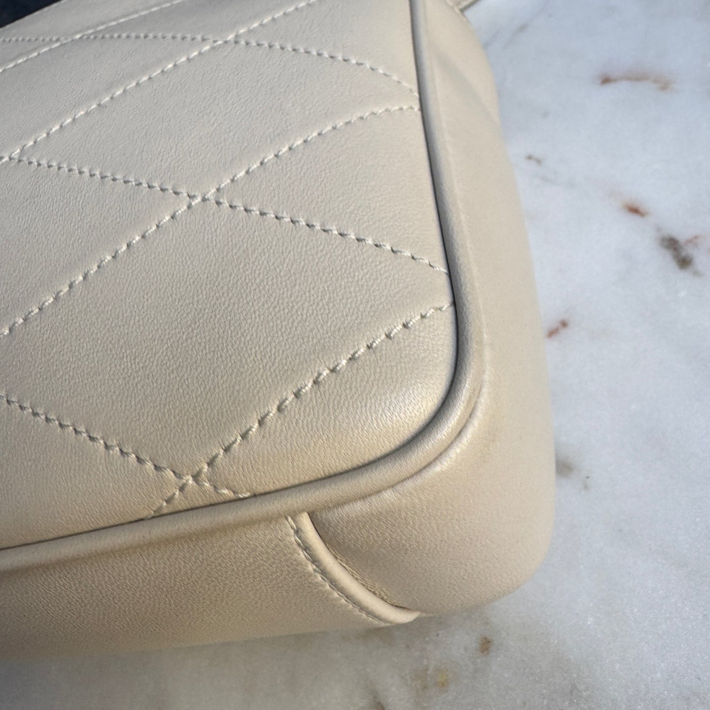 Saint Laurent Quilted Lambskin Le Maillon Camera Bag