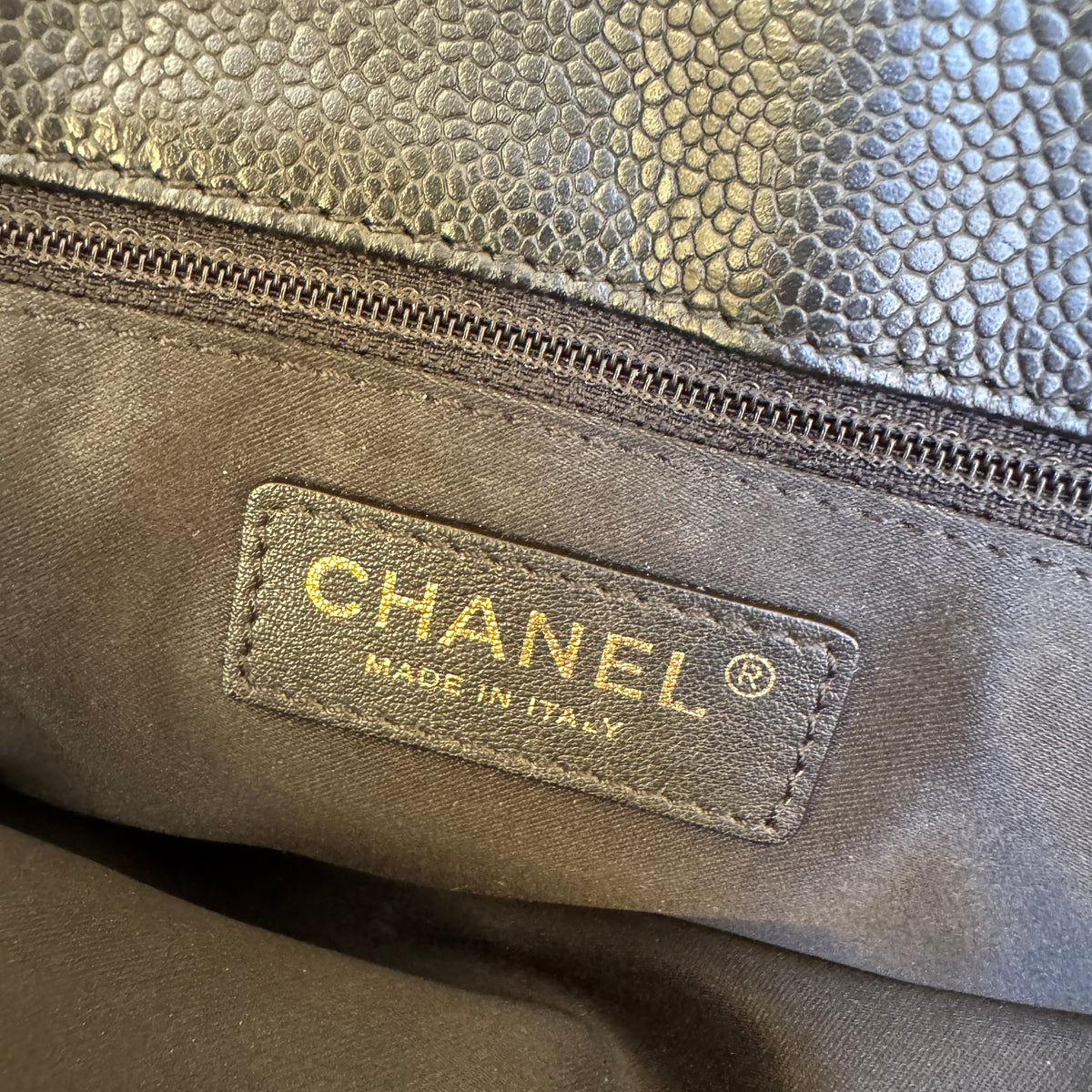 Chanel Classic Vintage Jumbo Caviar Single Flap