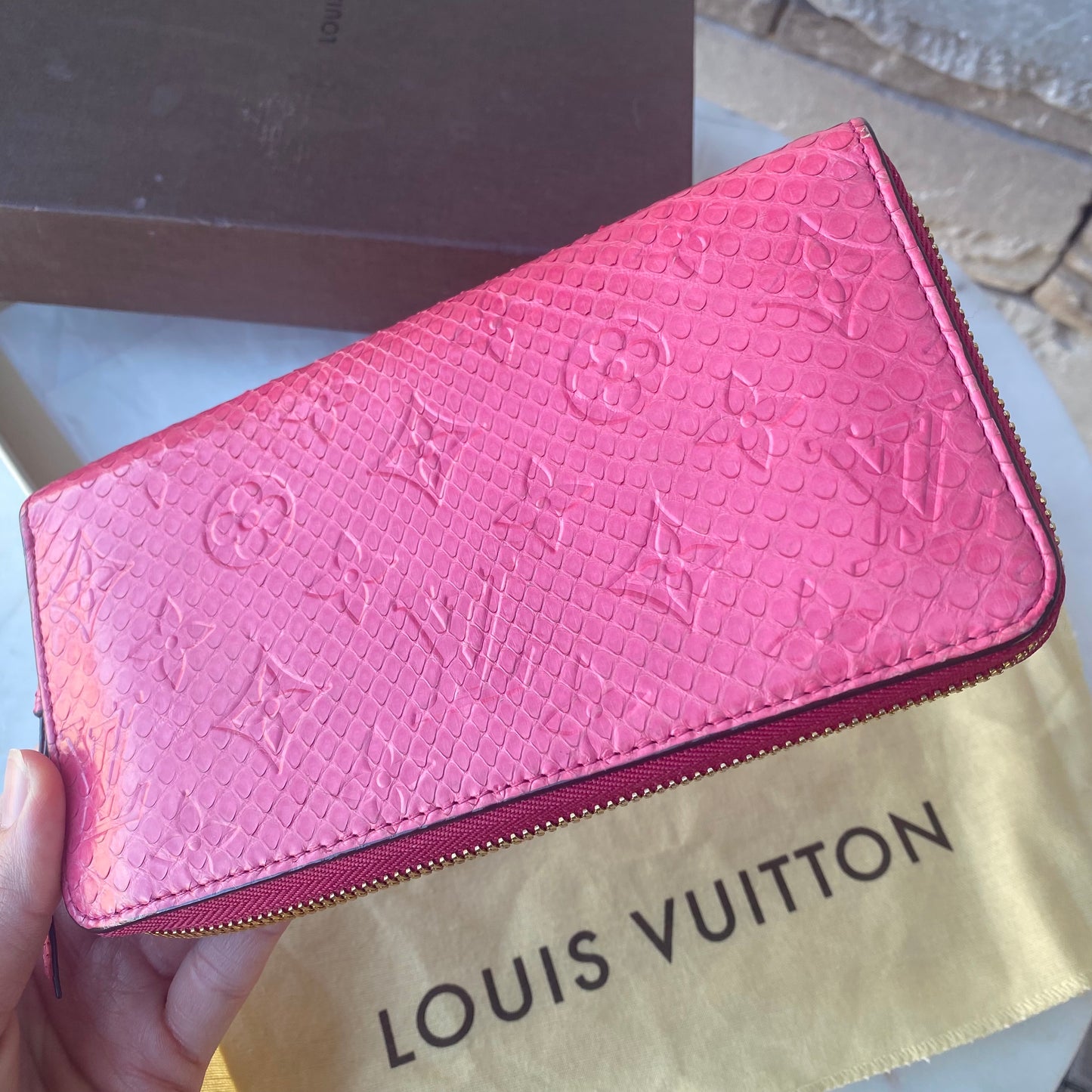 Louis Vuitton Python Zippy Wallet
