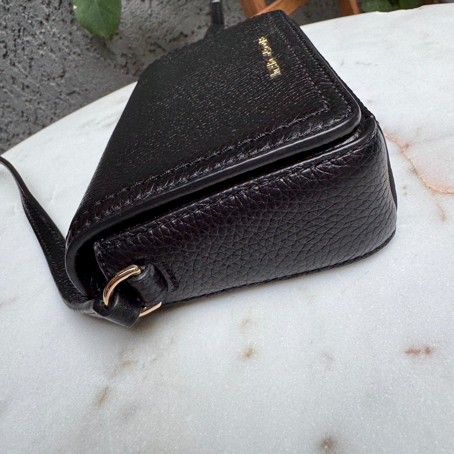 Marc Jacobs Groove Mini Pebbled Leather Flap Crossbody