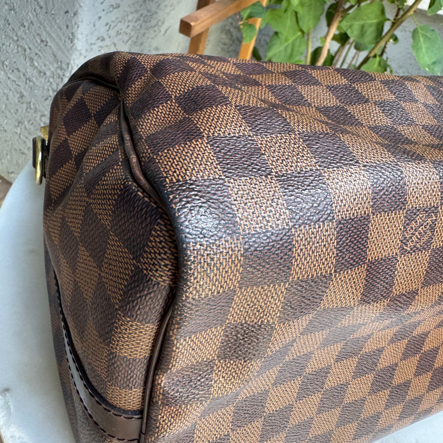 Louis Vuitton Damier Ebene Speedy Bandouliere 35