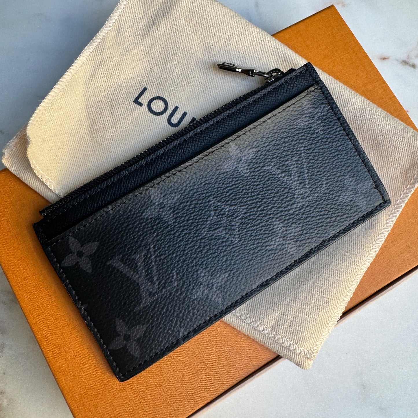 Louis Vuitton Reverse Monogram Eclipse Coin Card Holder