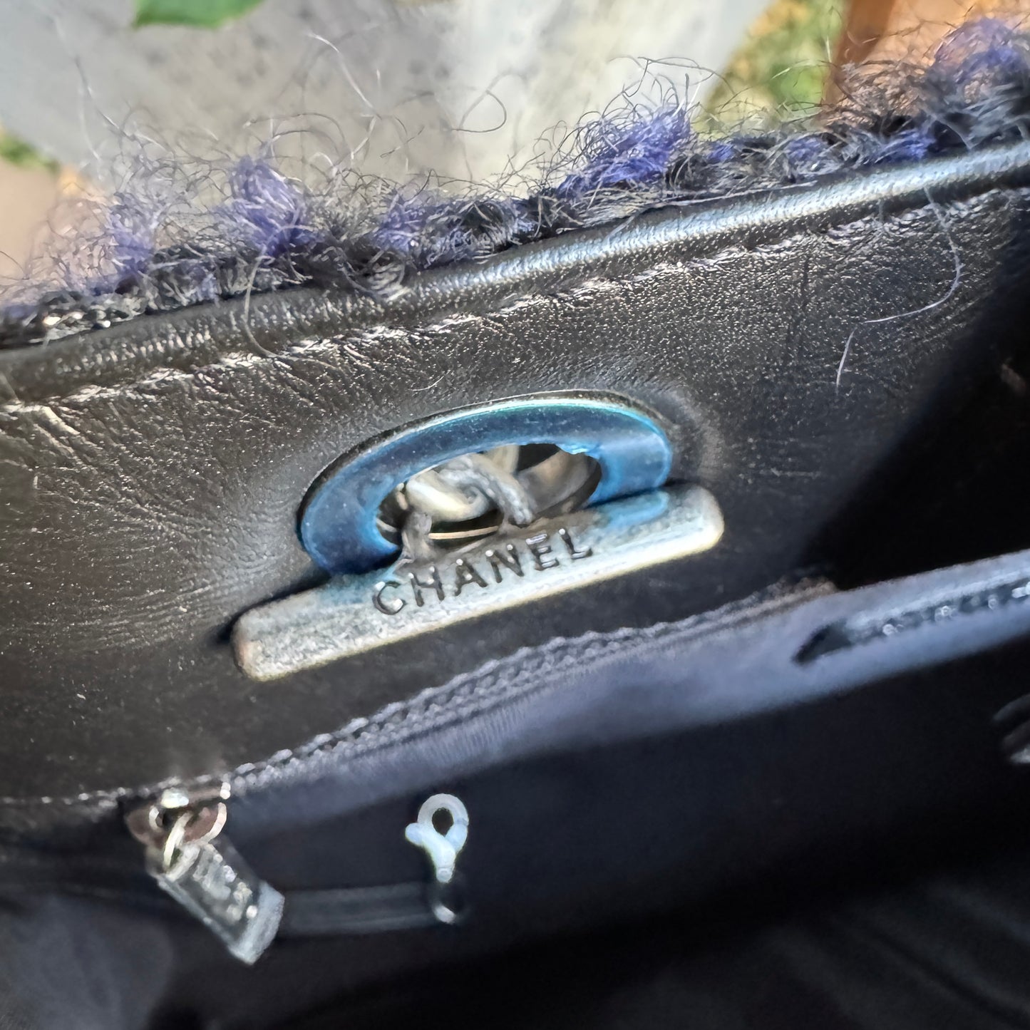 Chanel Calf Leather & Tweed Grand Shopping Secrets Tote