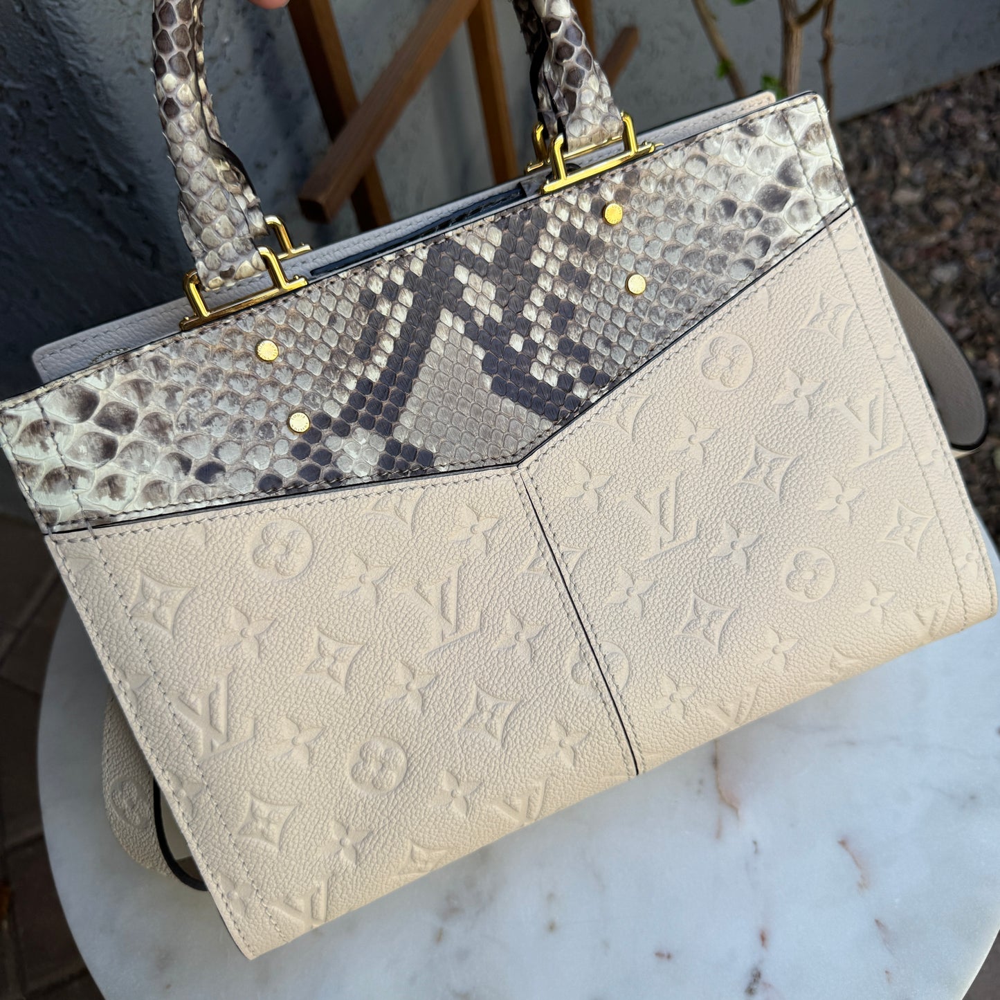 Louis Vuitton Monogram Empreinte Python Sully PM