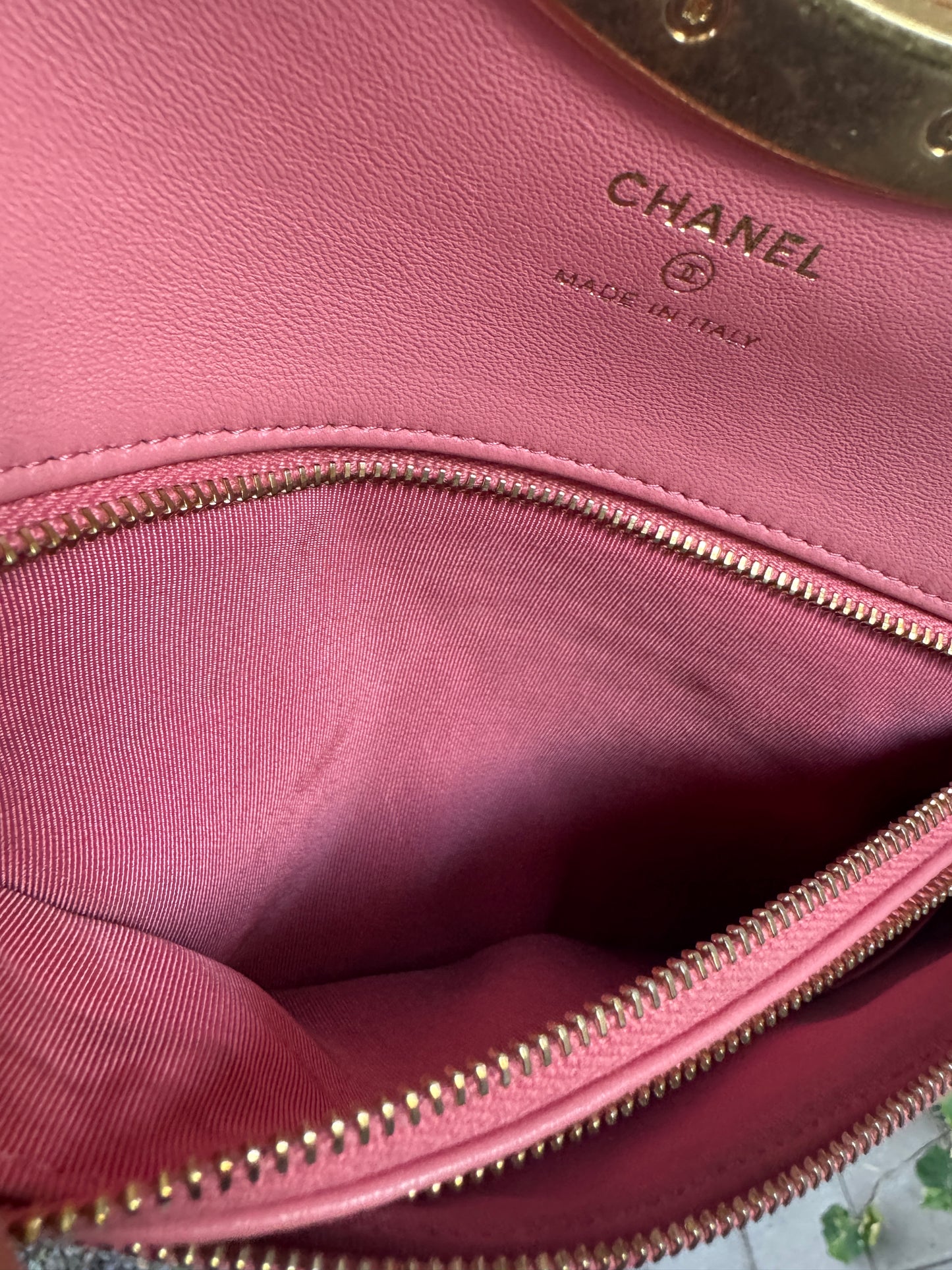 Chanel A Real Catch Caviar Leather Clutch