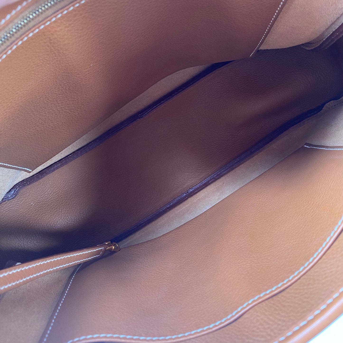 Hermès Tsako Gold Clemence Leather Shoulder Bag